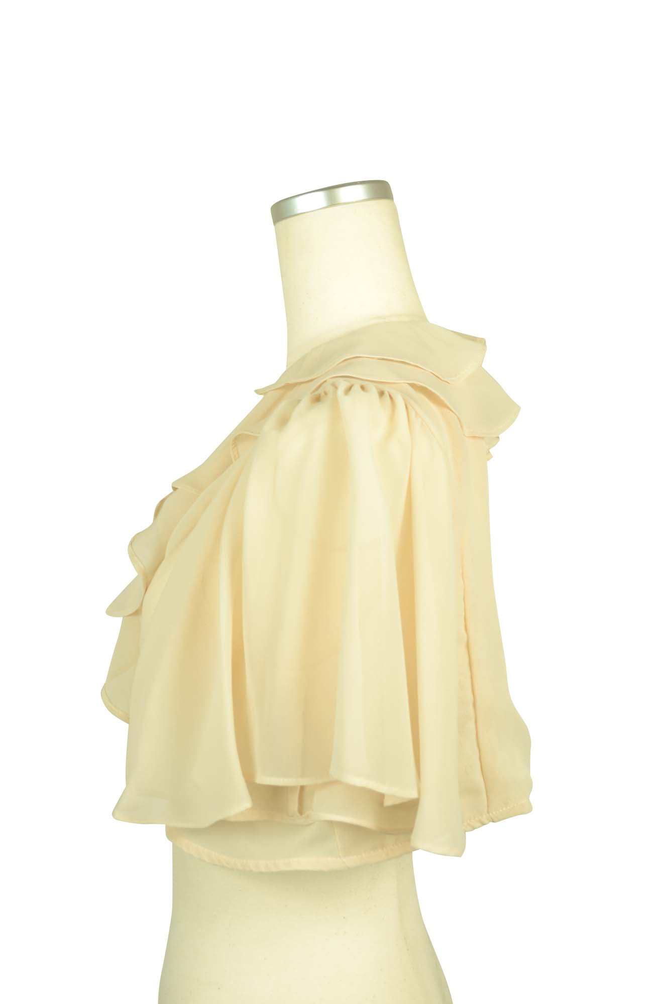 シンプルフレアアイボリーボレロ