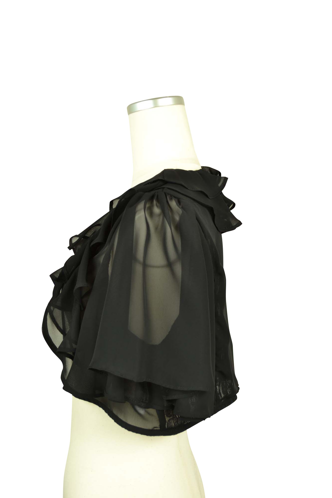 シンプルフレアブラックボレロ