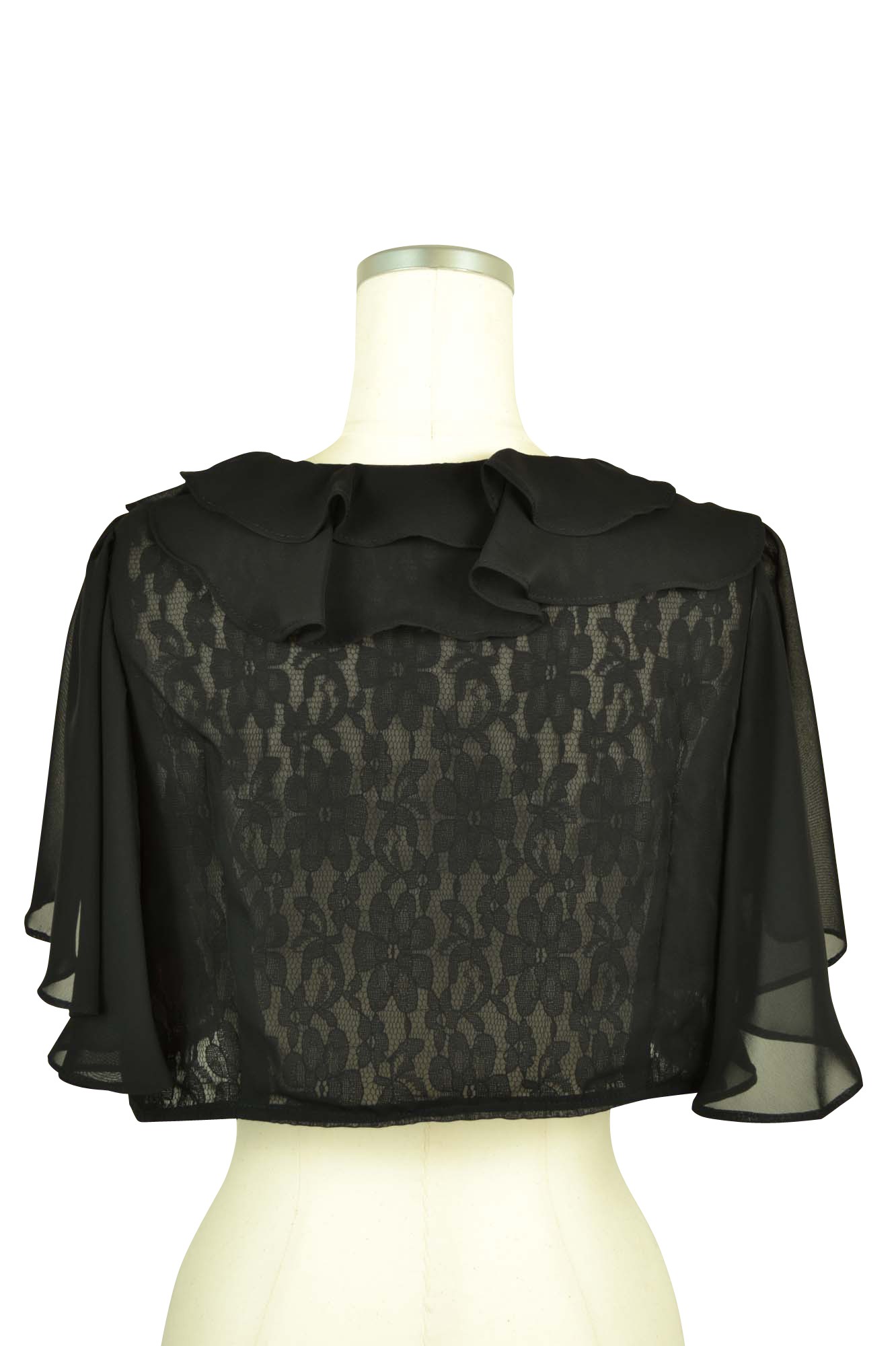 シンプルフレアブラックボレロ