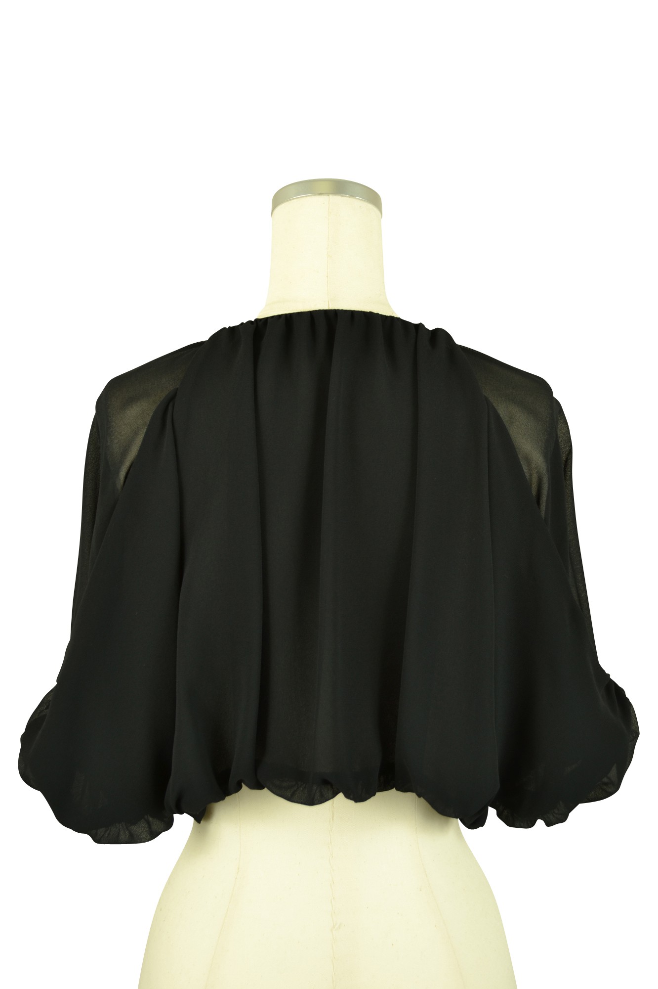 シンプルクリスタル付きブラックボレロ