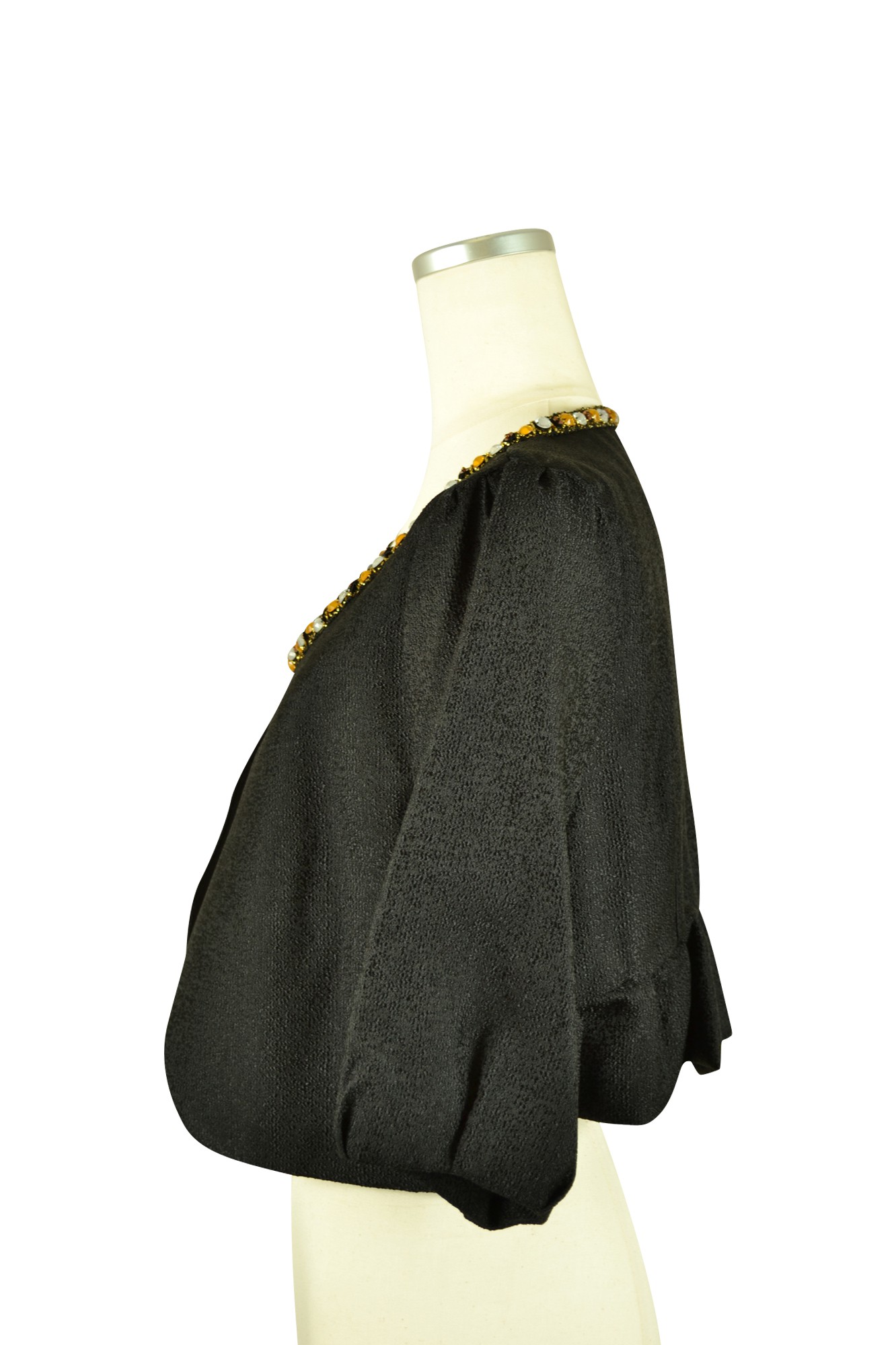 ノーカラービジュ付ジャレロブラック