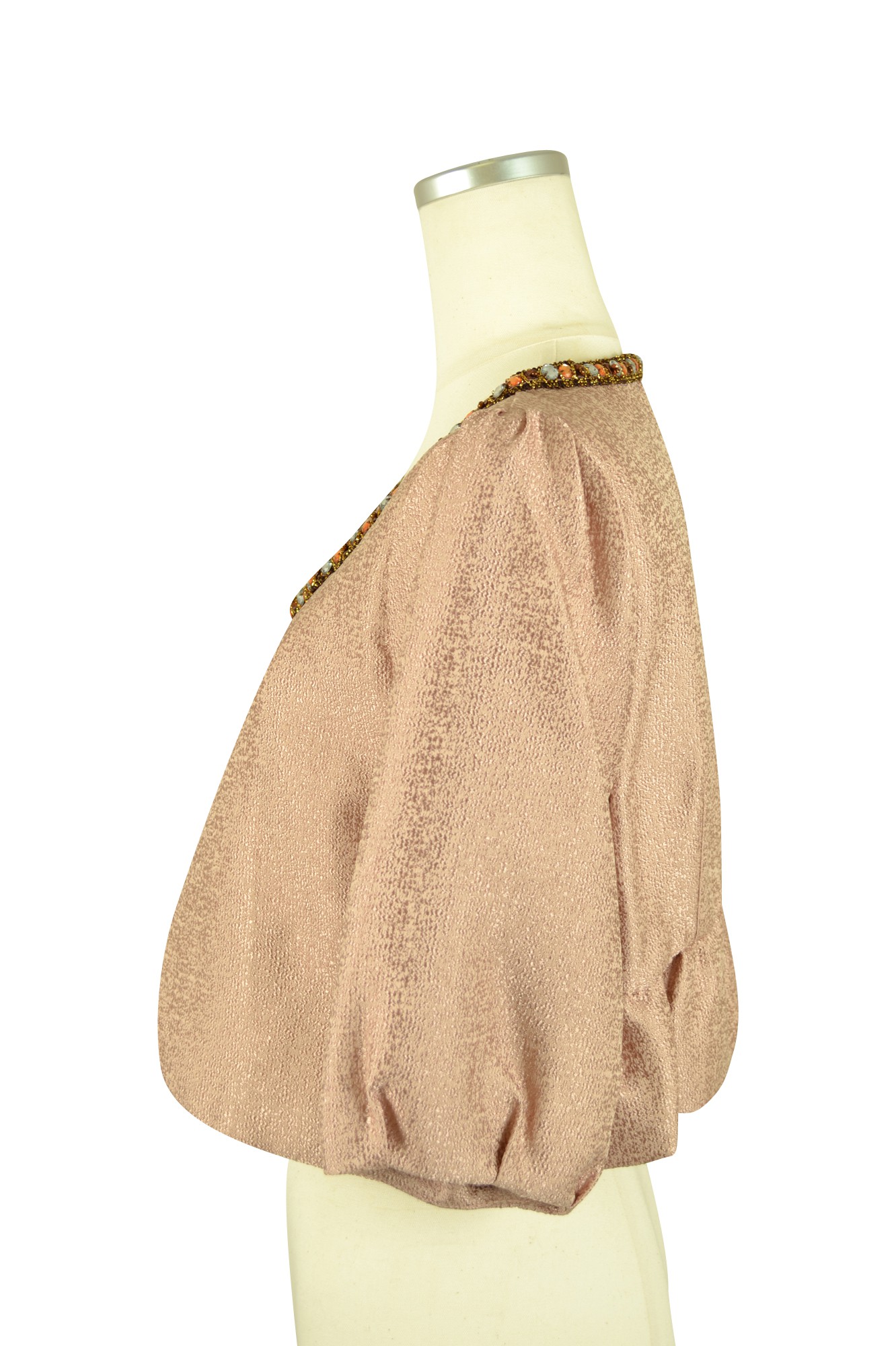 ノーカラービジュ付ジャレロピンク