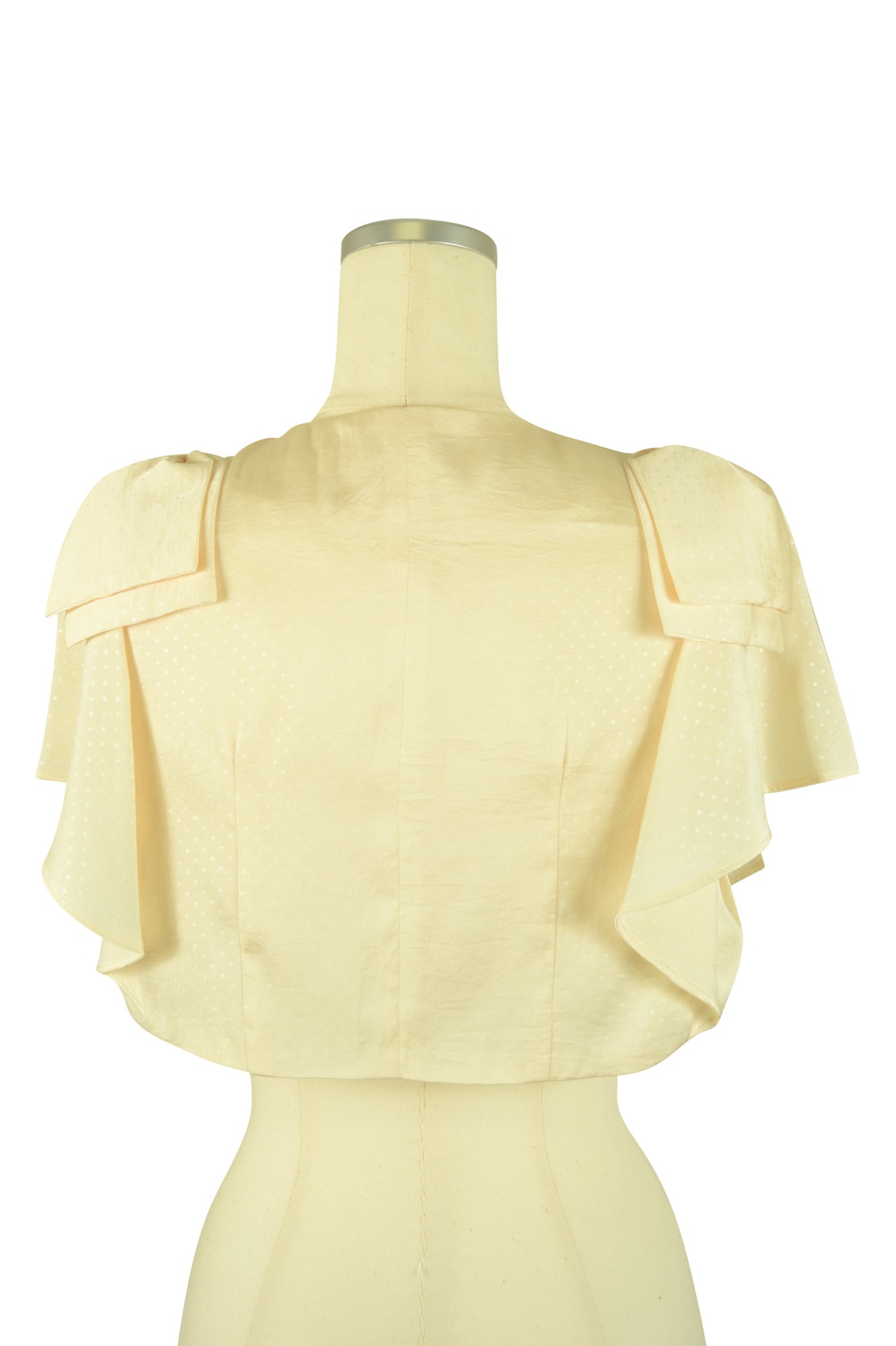 ドットリボンアイボリーボレロ