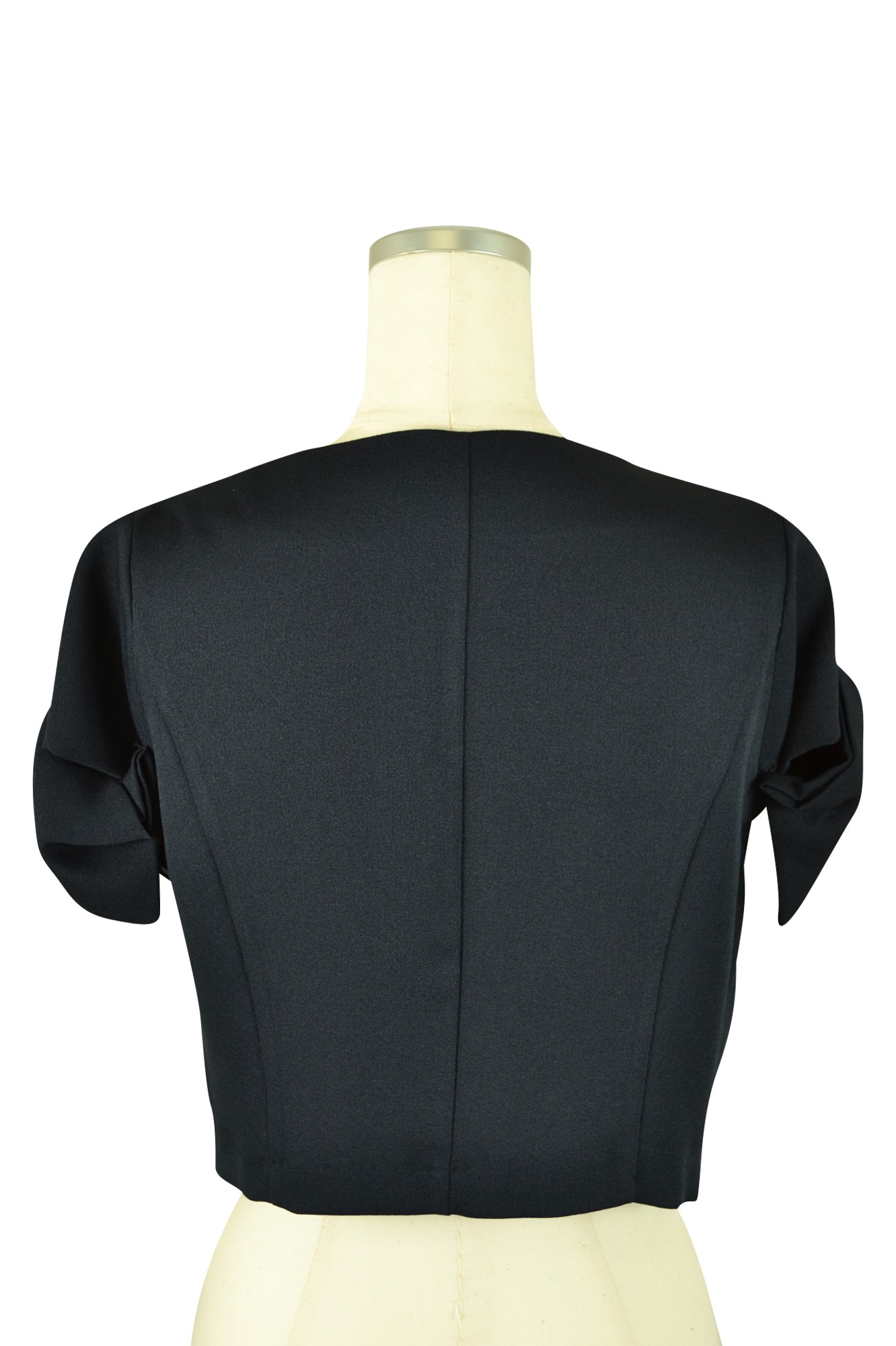 上品リボンネイビーボレロ