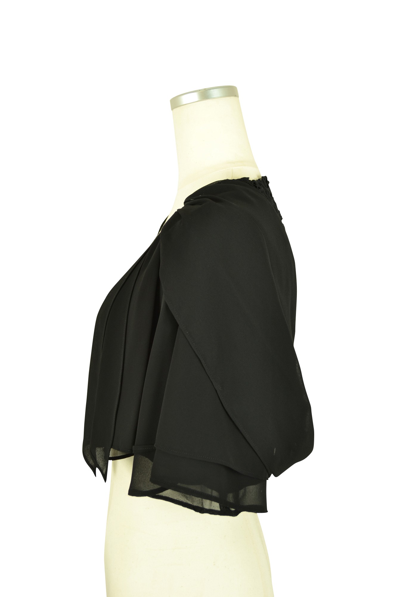 バックレースブラックフレアボレロ