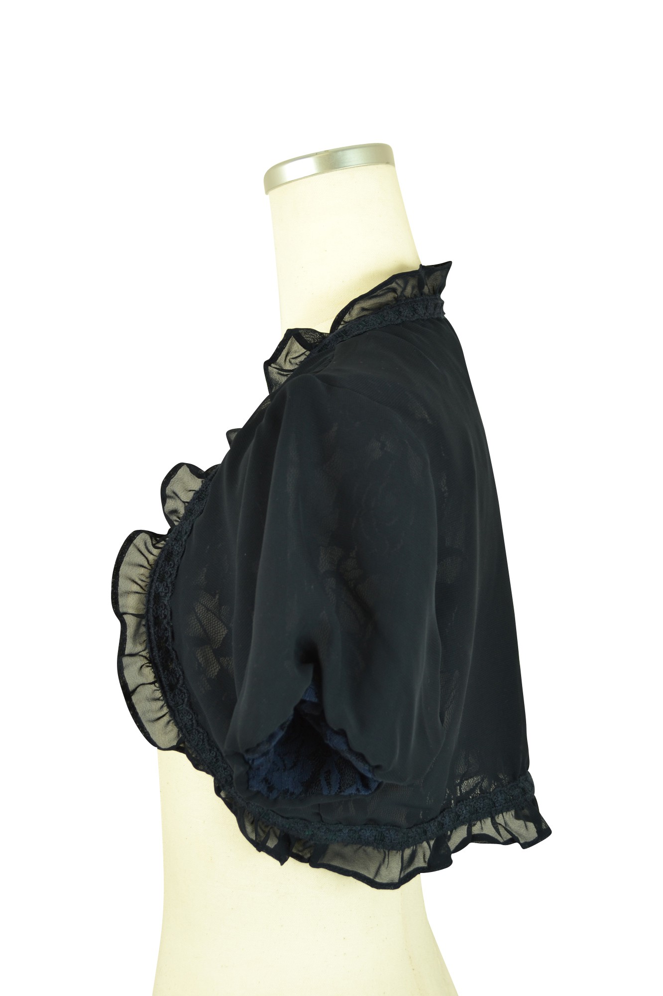 パフスリーブネイビーボレロ