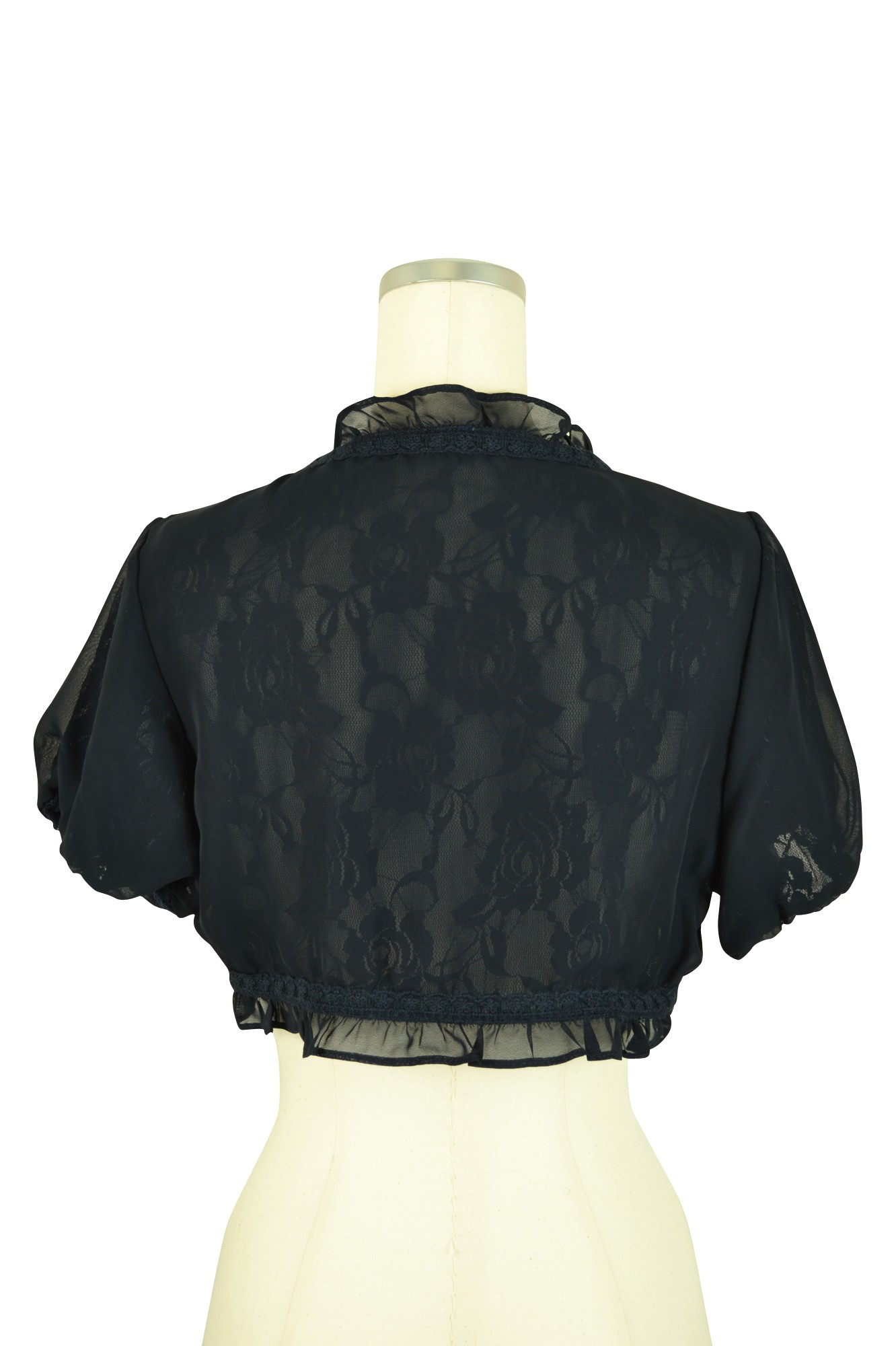 パフスリーブネイビーボレロ