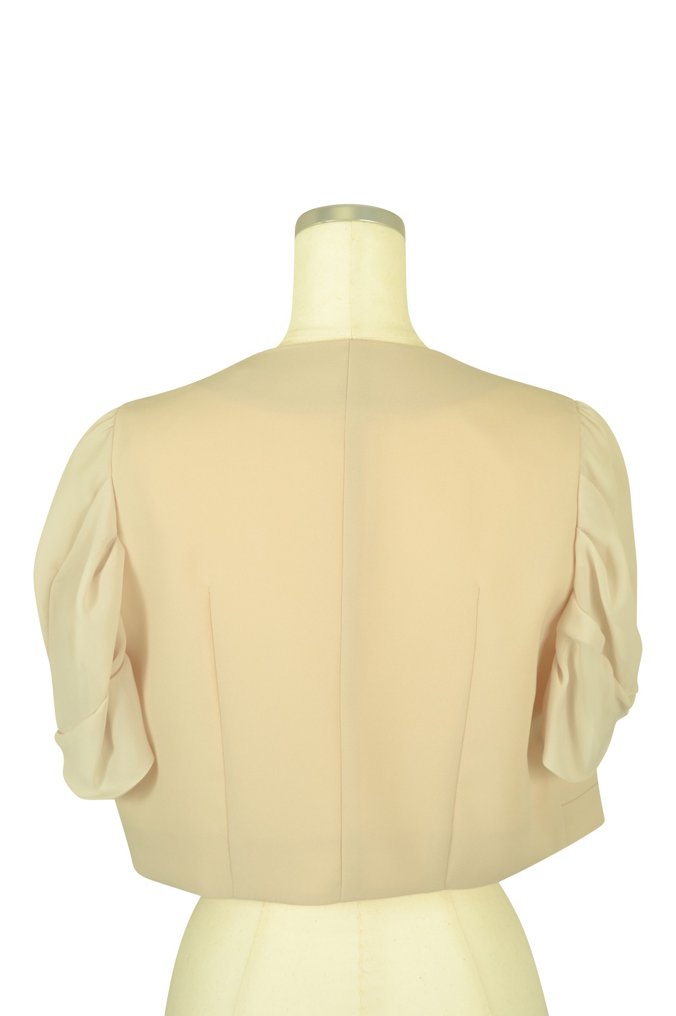 異素材MIXベージュボレロ