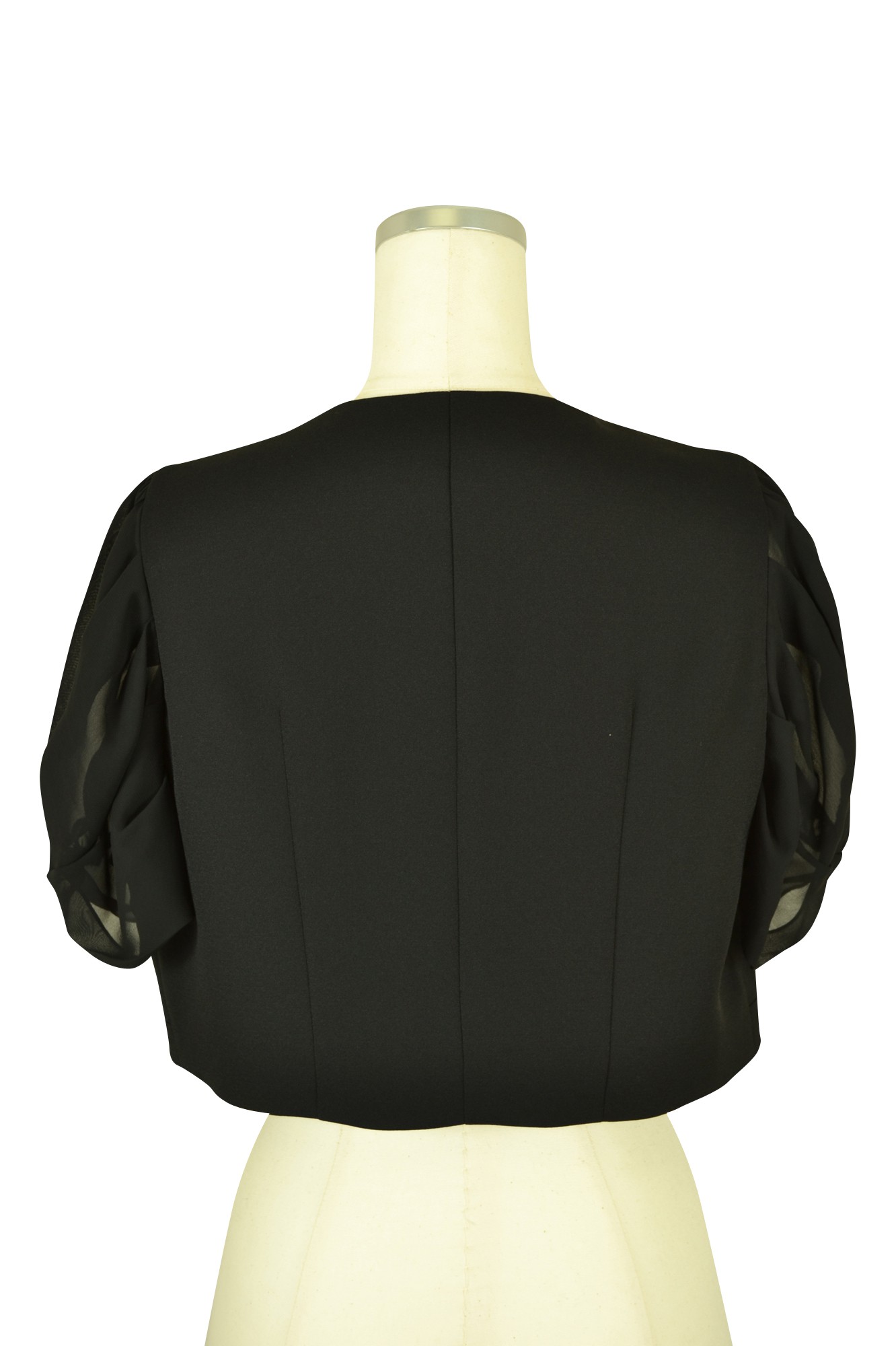 異素材MIXブラックボレロ