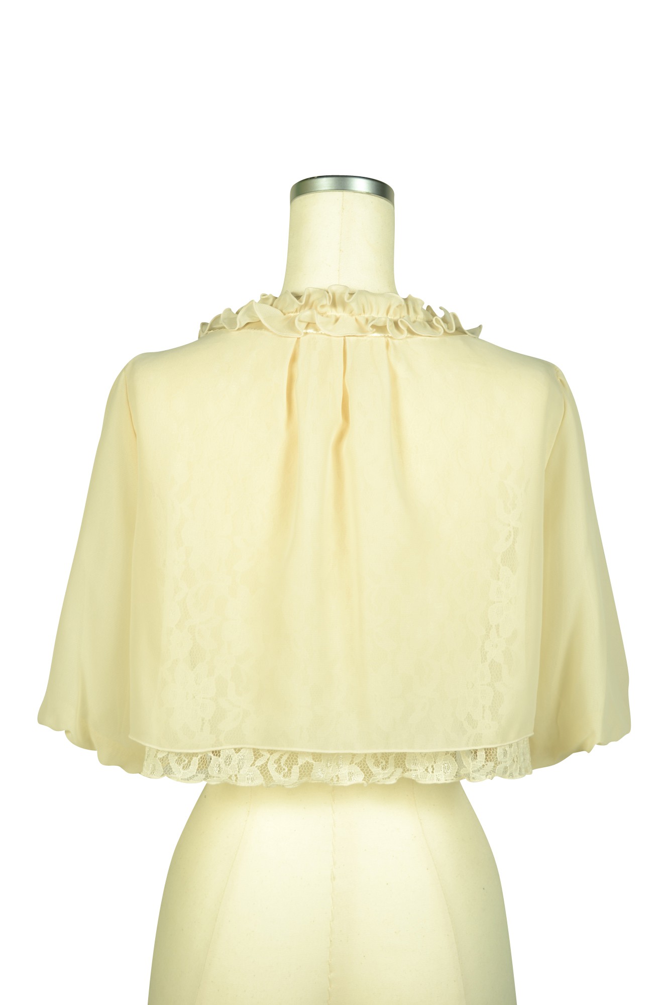 バラモチーフベージュボレロ