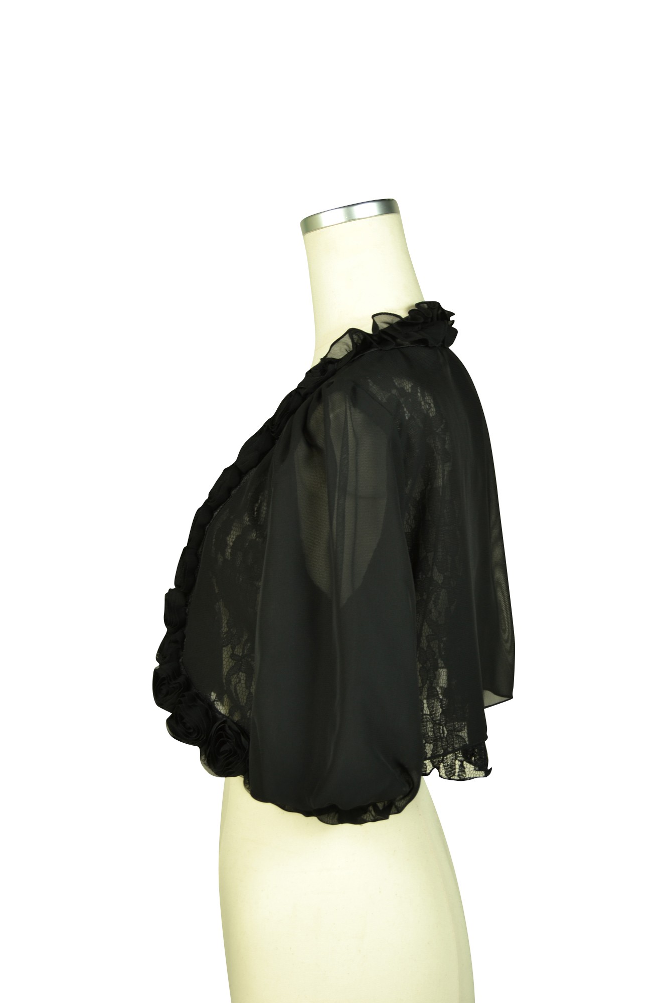 バラモチーフブラックボレロ