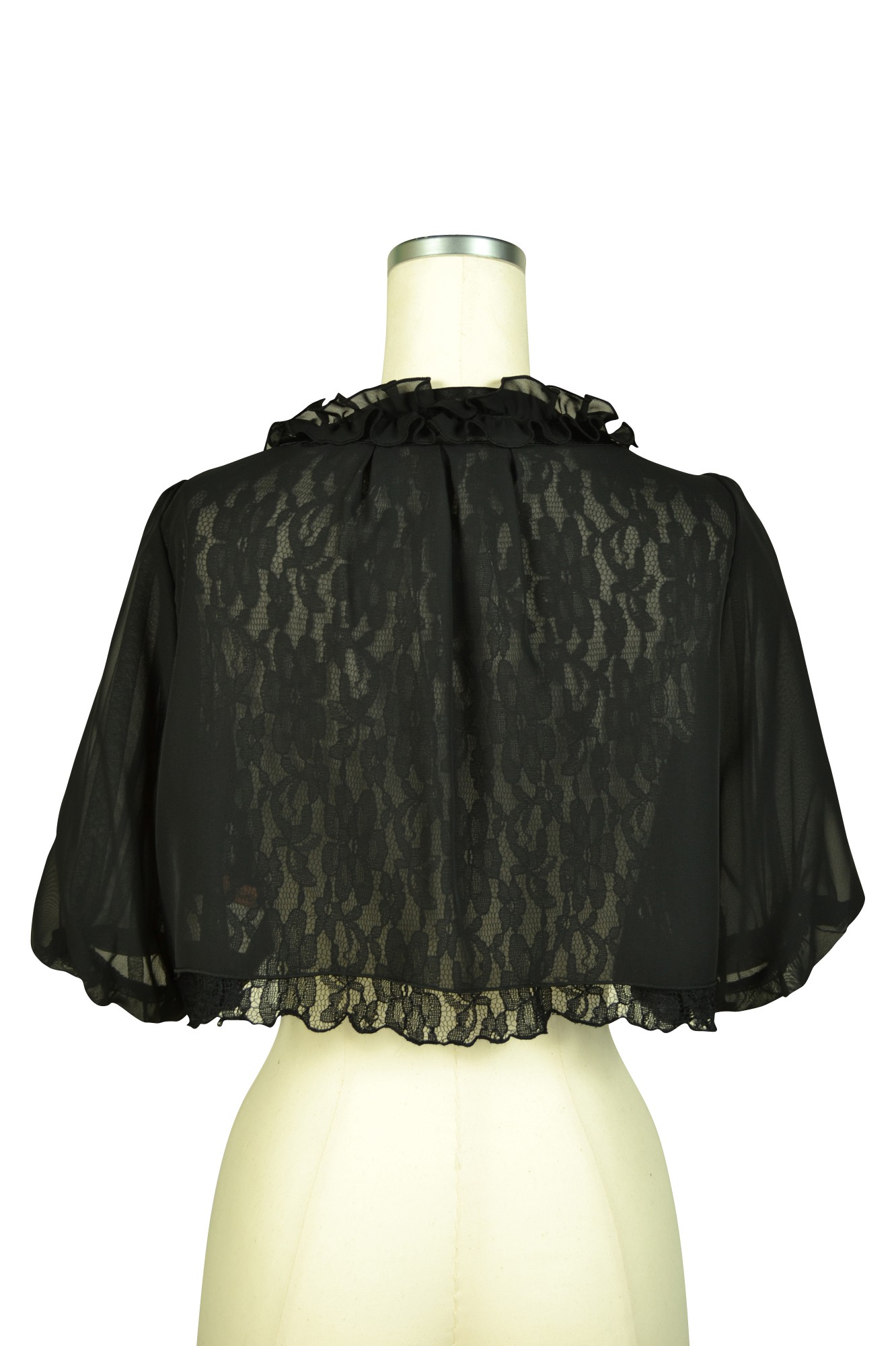 バラモチーフブラックボレロ