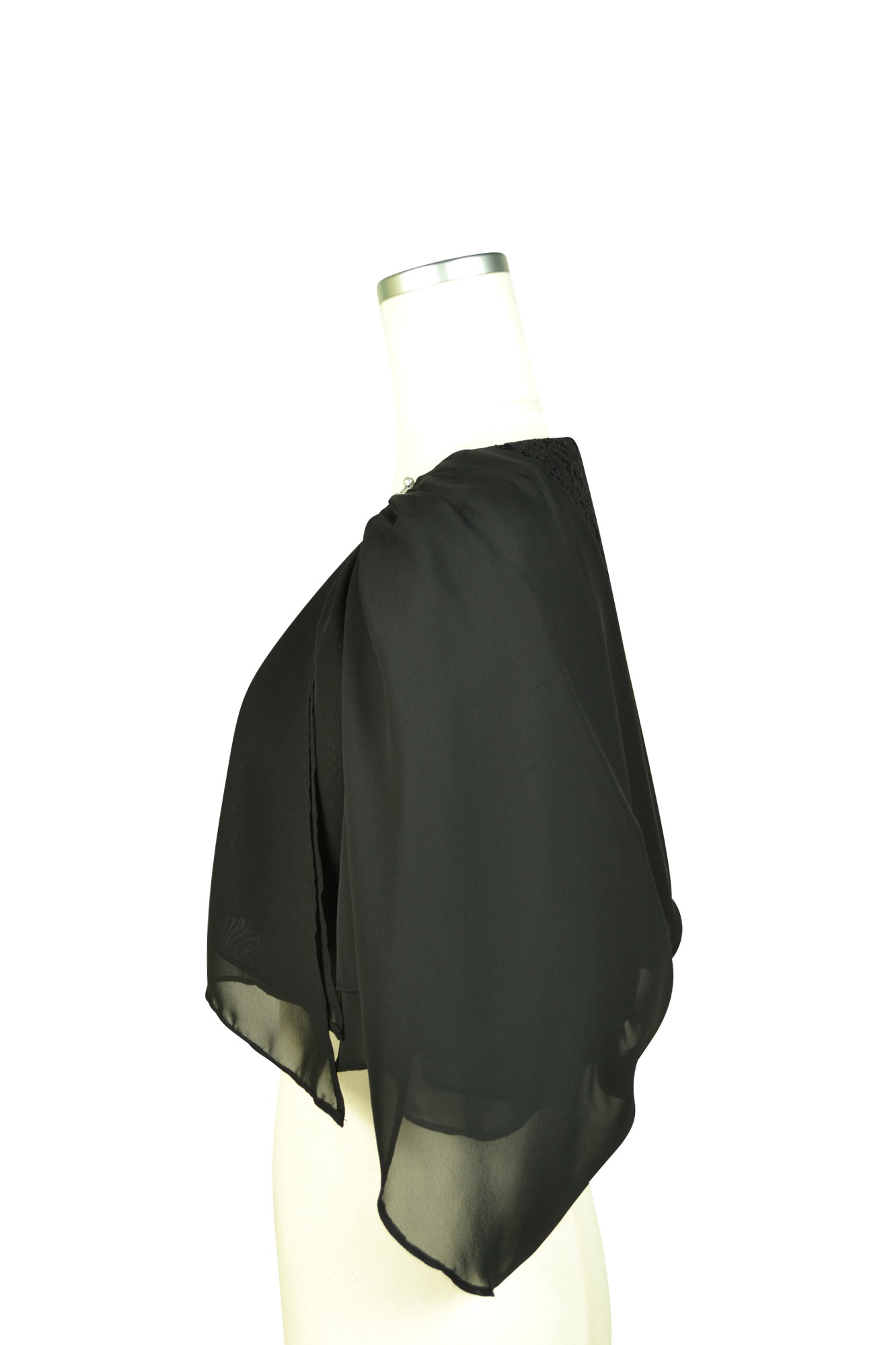 ラッフル袖クリスタルブラックボレロ