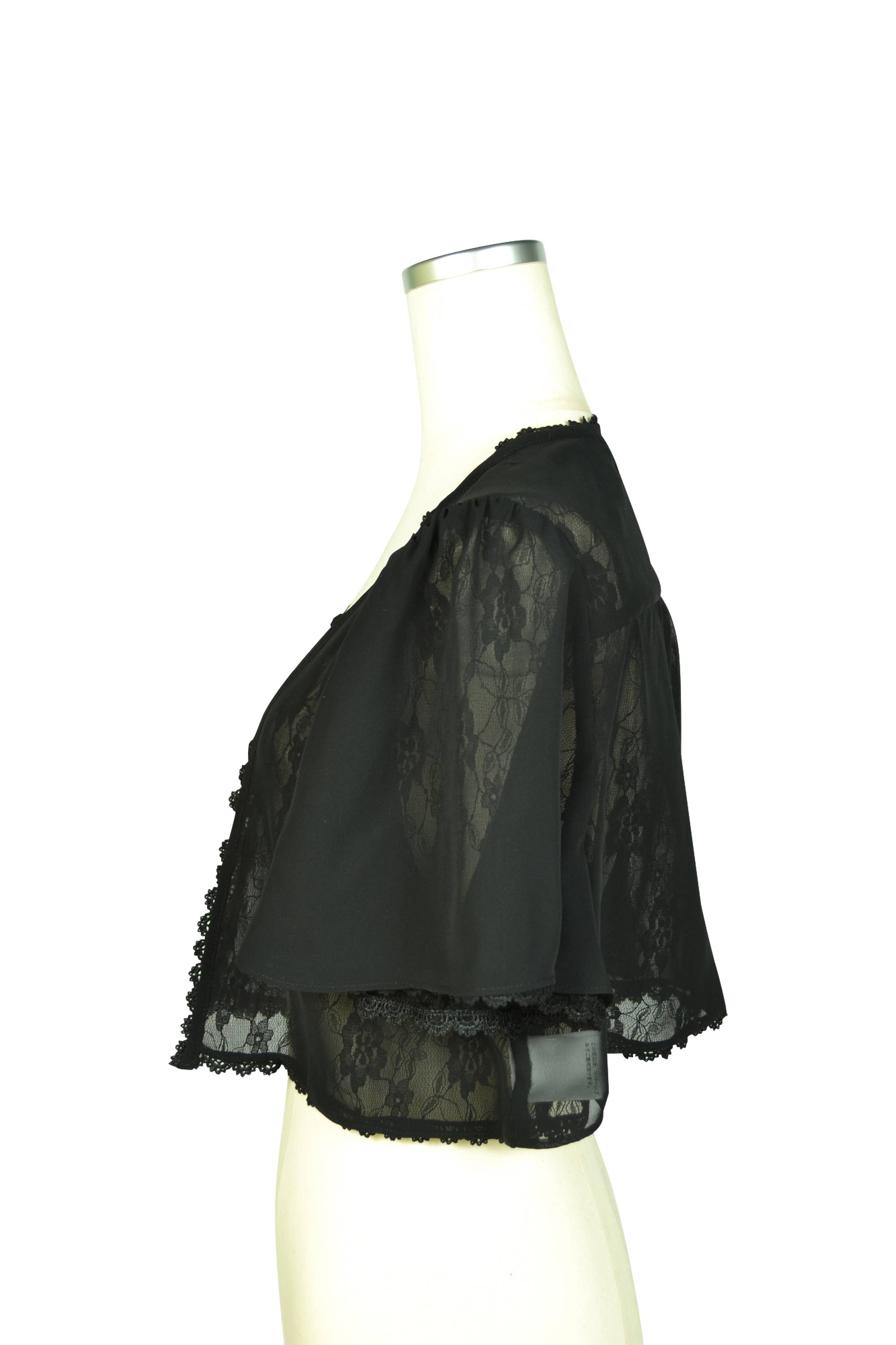 上品レースブラックボレロ