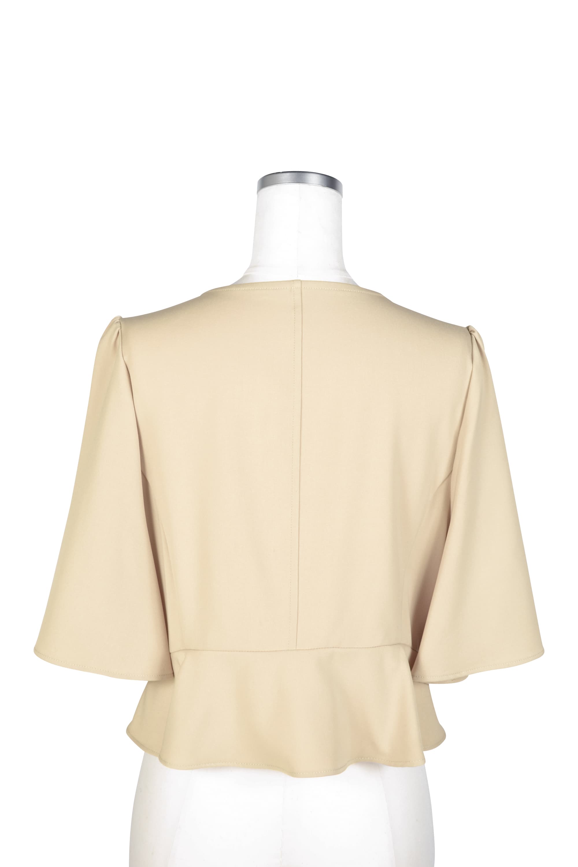 袖フレアベージュボレロ