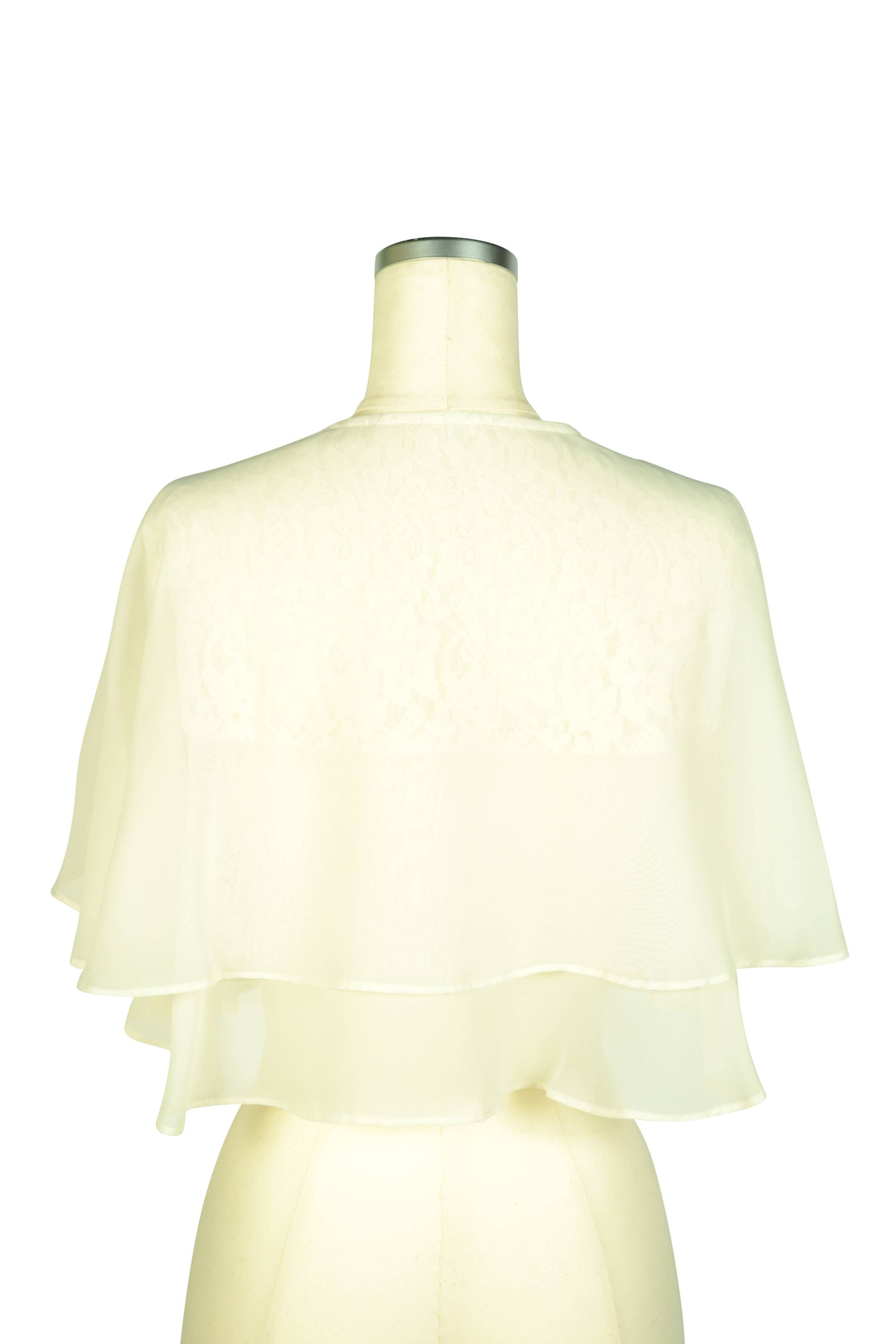 フレアシフォンアイボリーボレロ