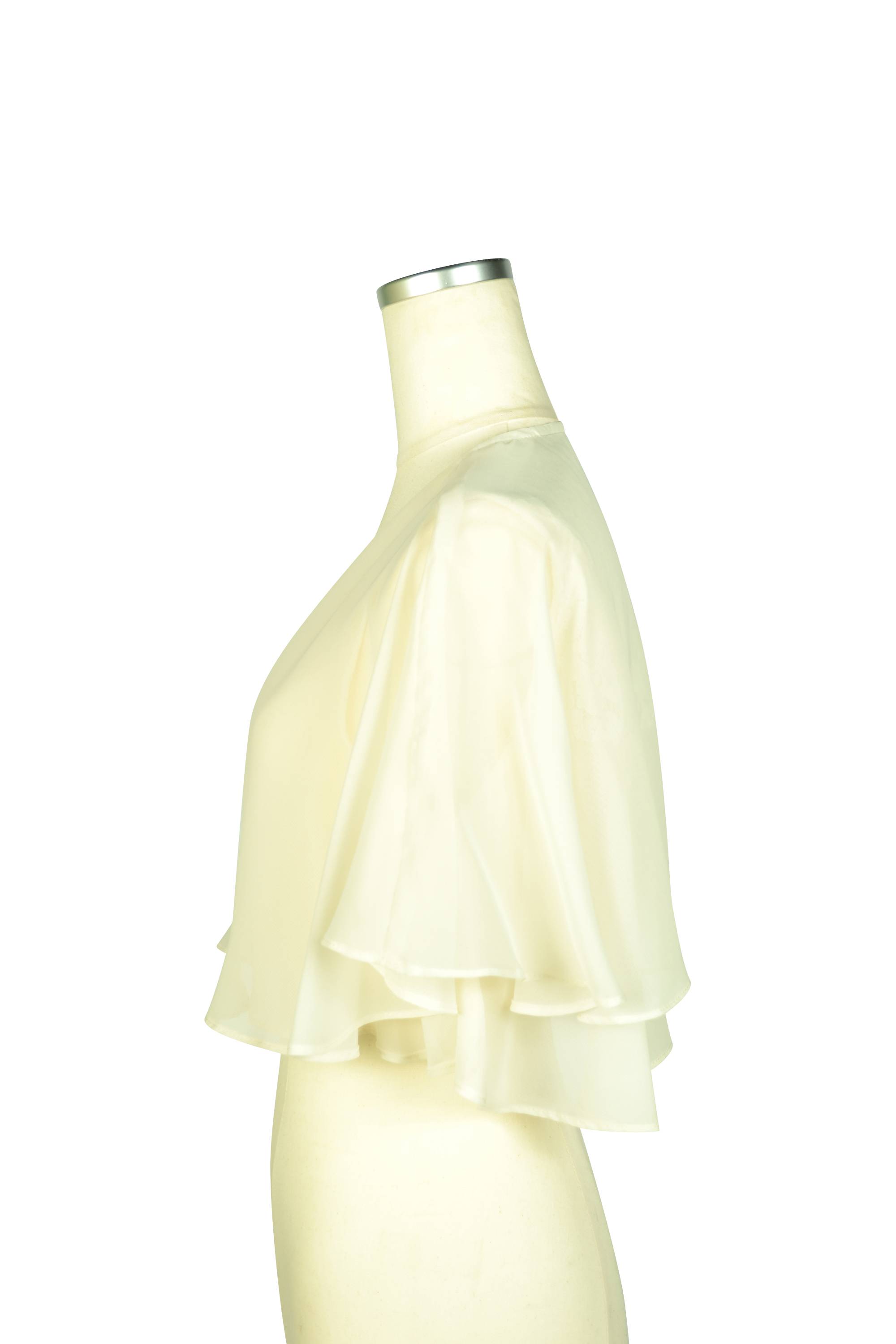 フレアシフォンアイボリーボレロ