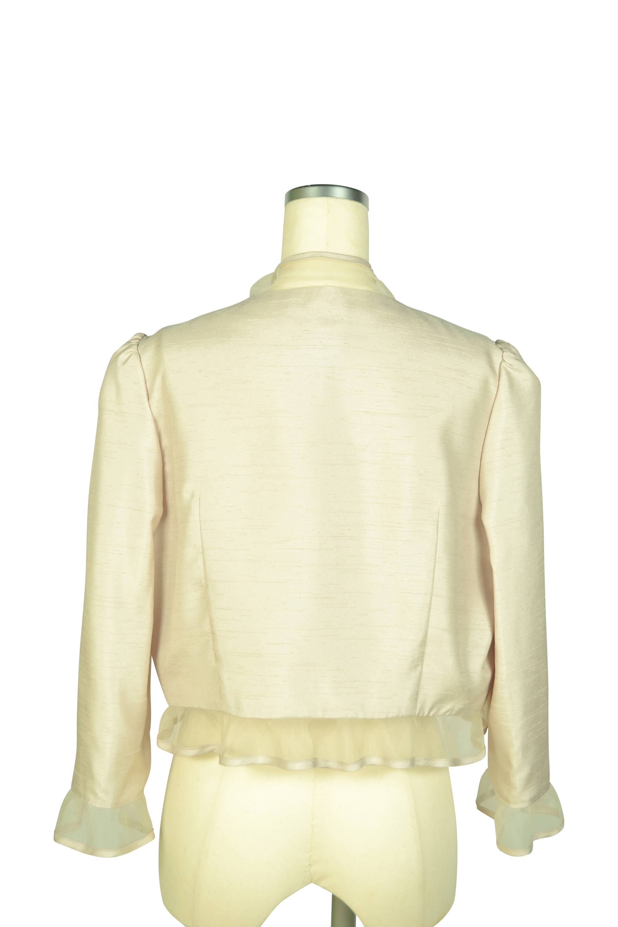 オーガンジーフリルシャンパンジャケット