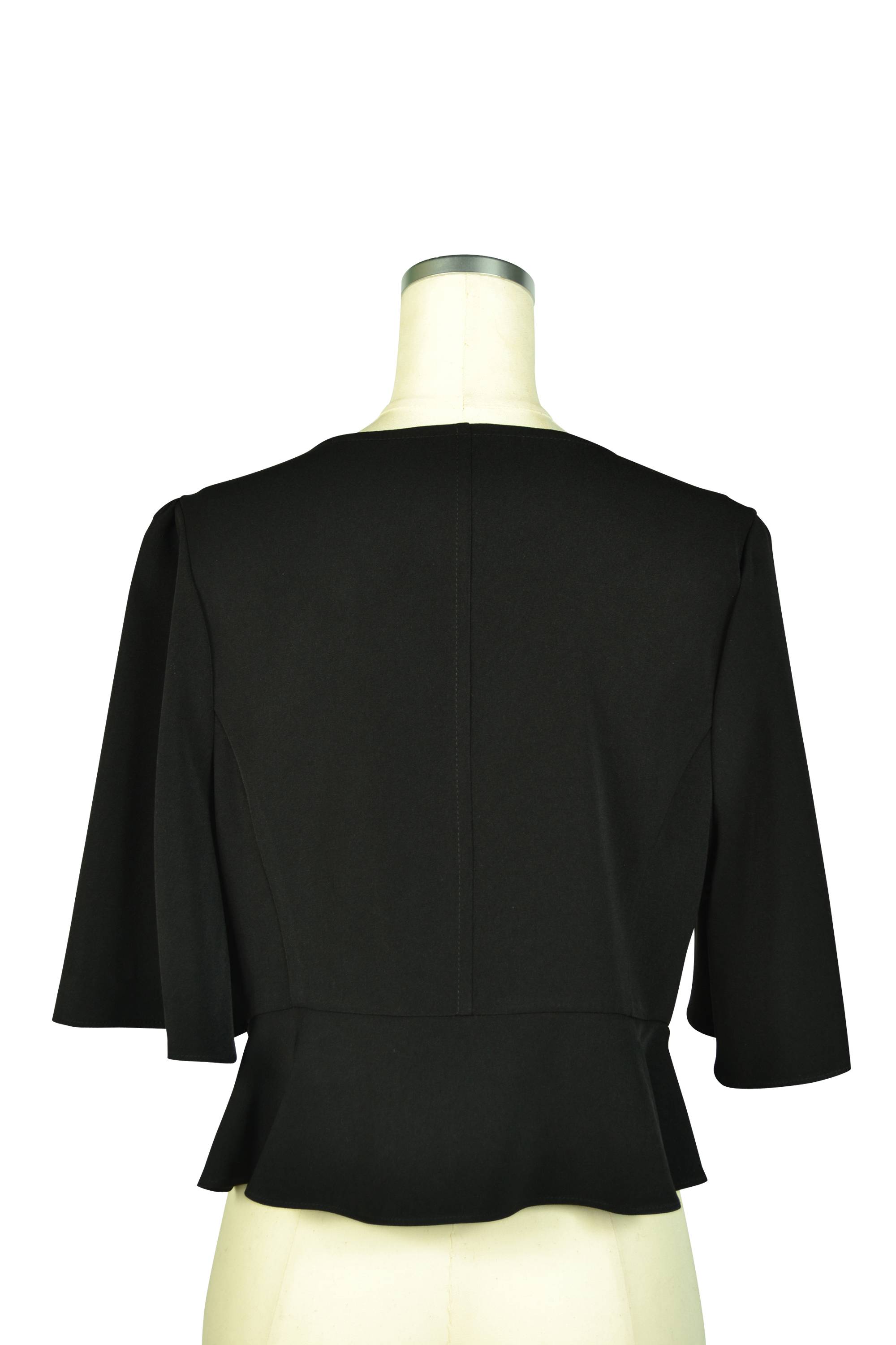 袖フレアブラックボレロ