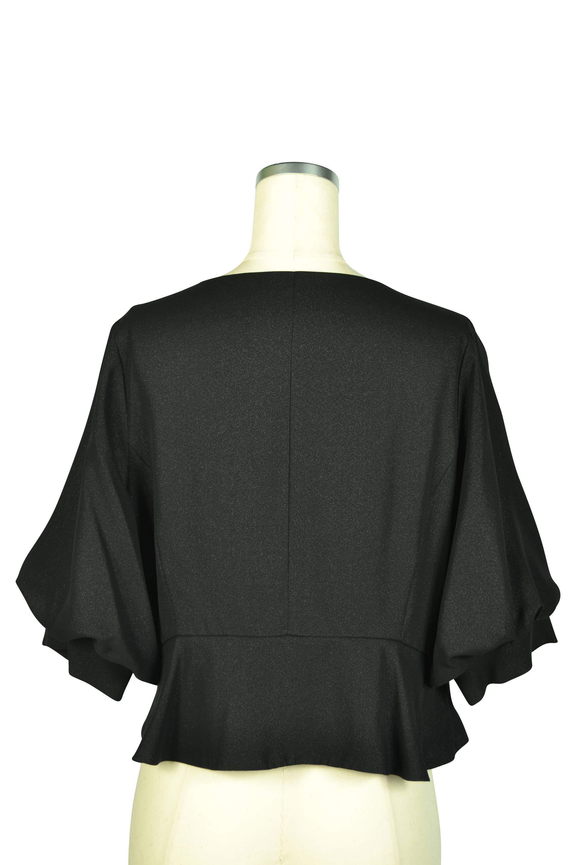 バルーンスリーブブラックボレロ