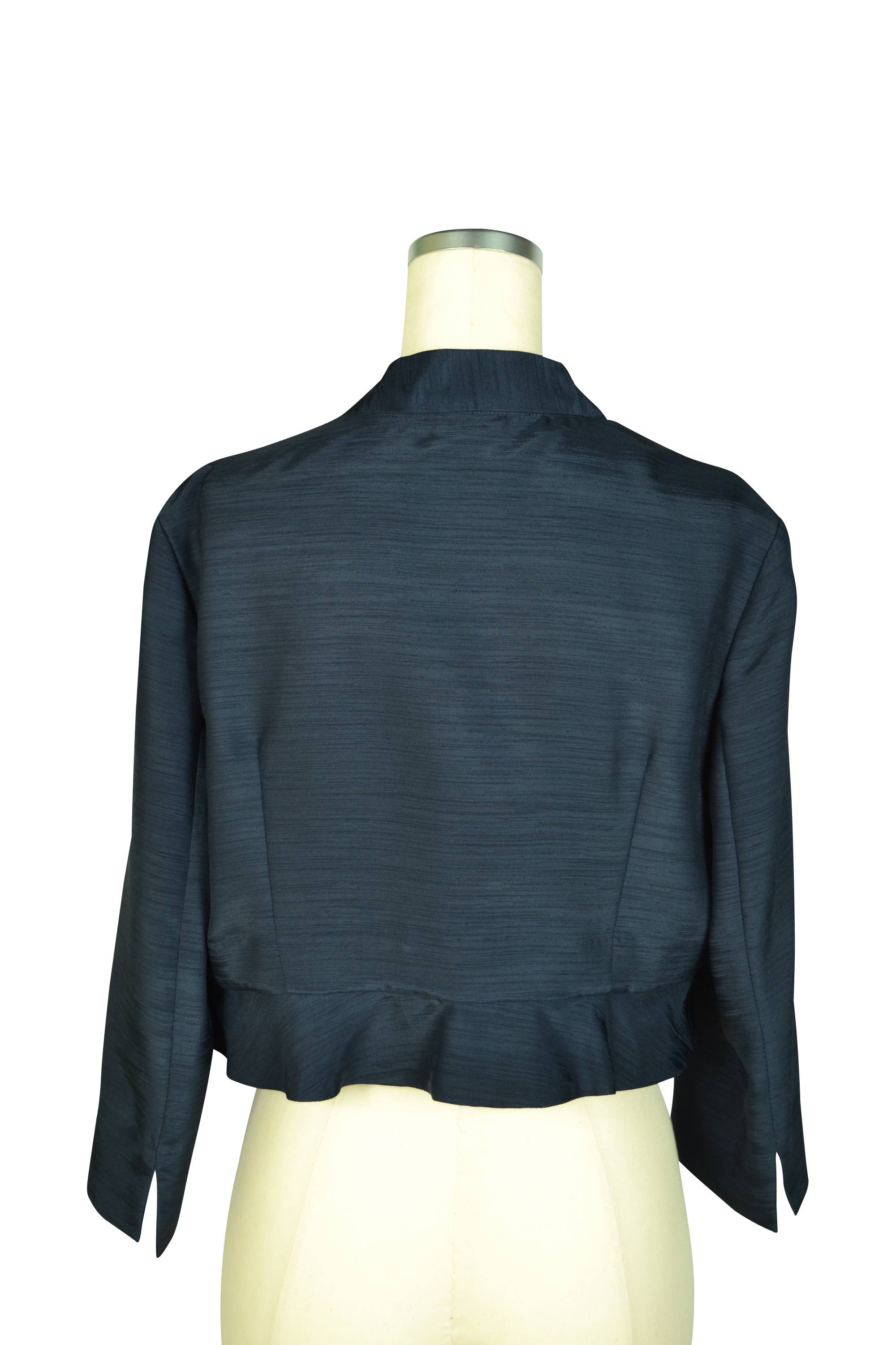 エレガントシャンタンネイビージャケット