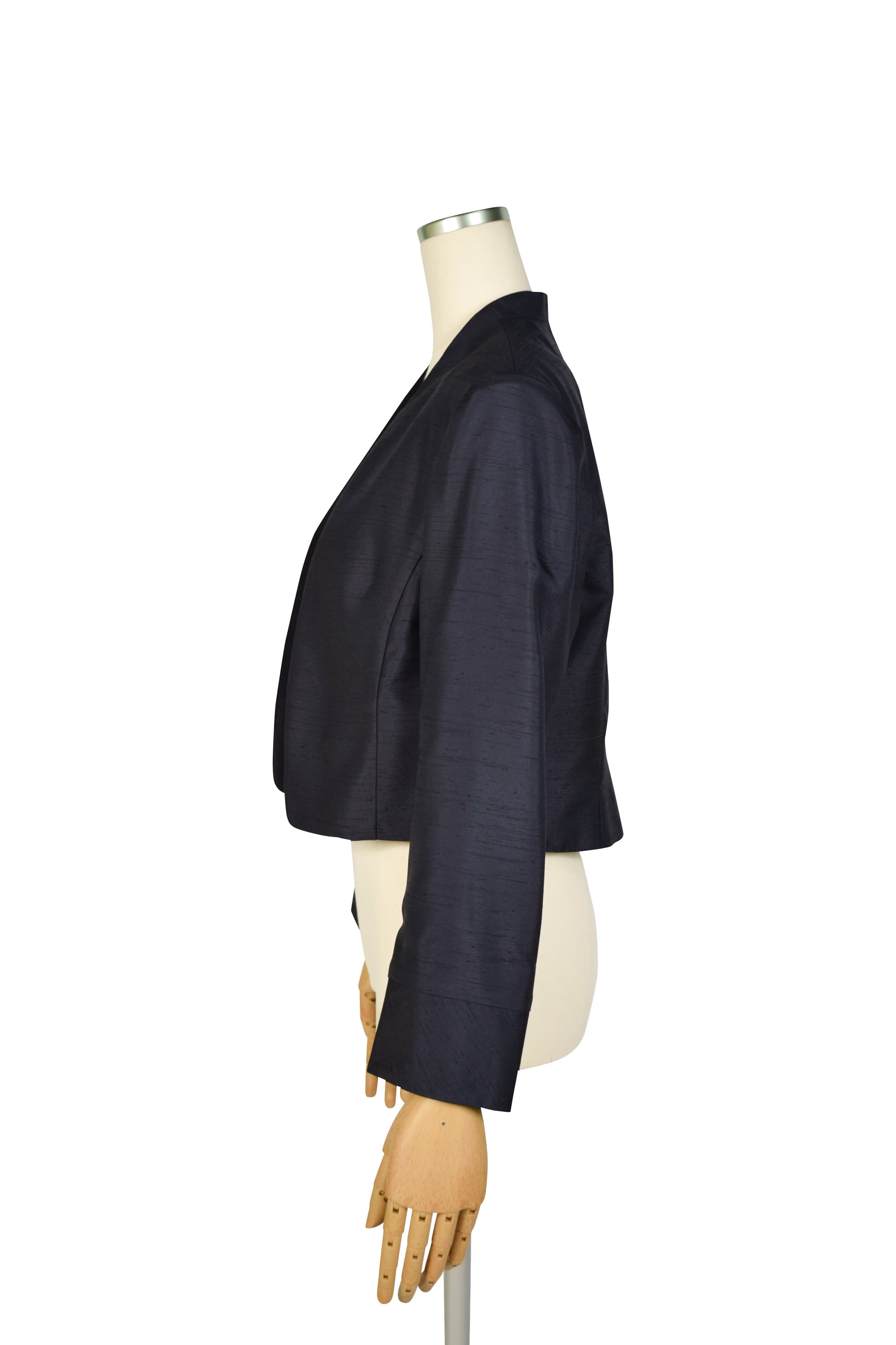 長袖シャンタンネイビージャケット