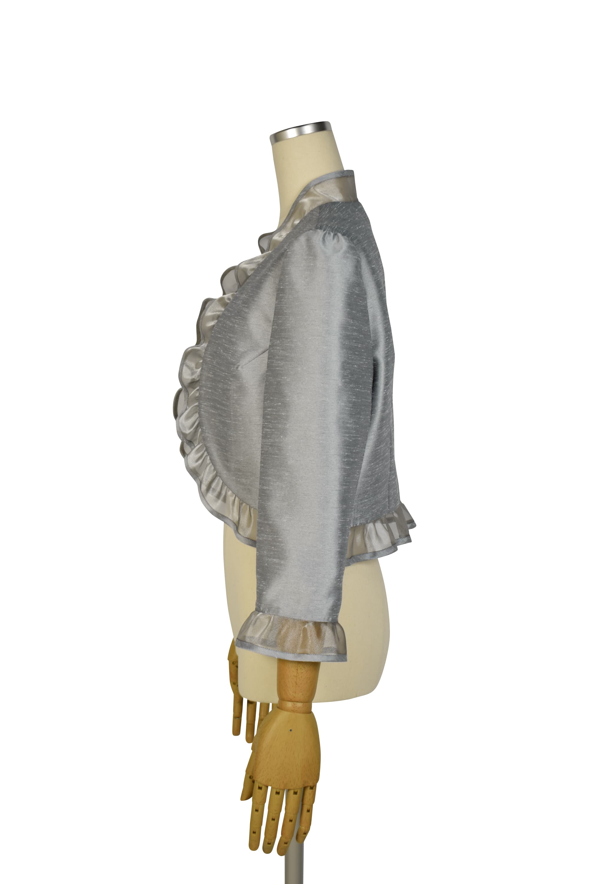 オーガンジーフリルグレージャケット