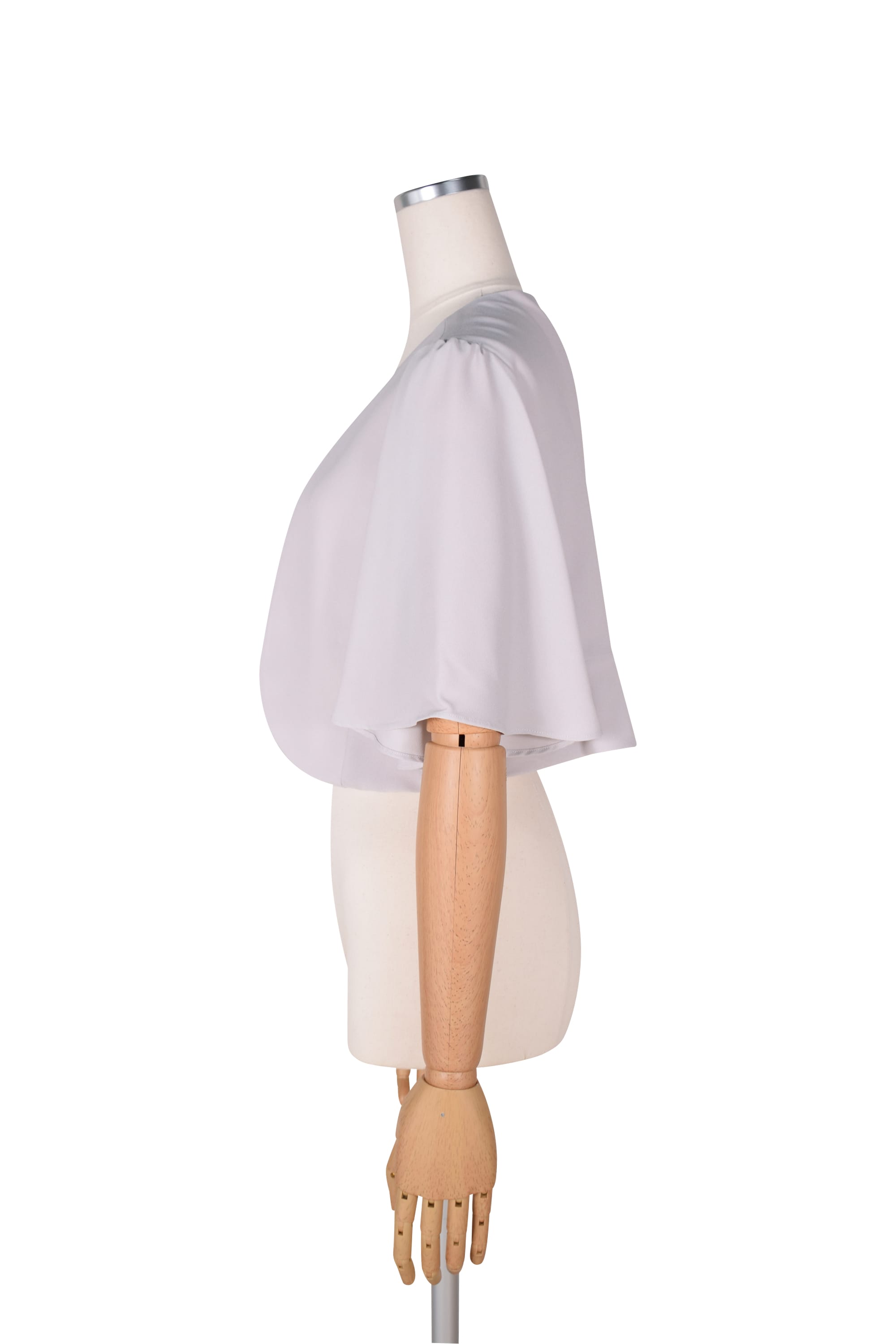 フレア袖グレージュボレロ