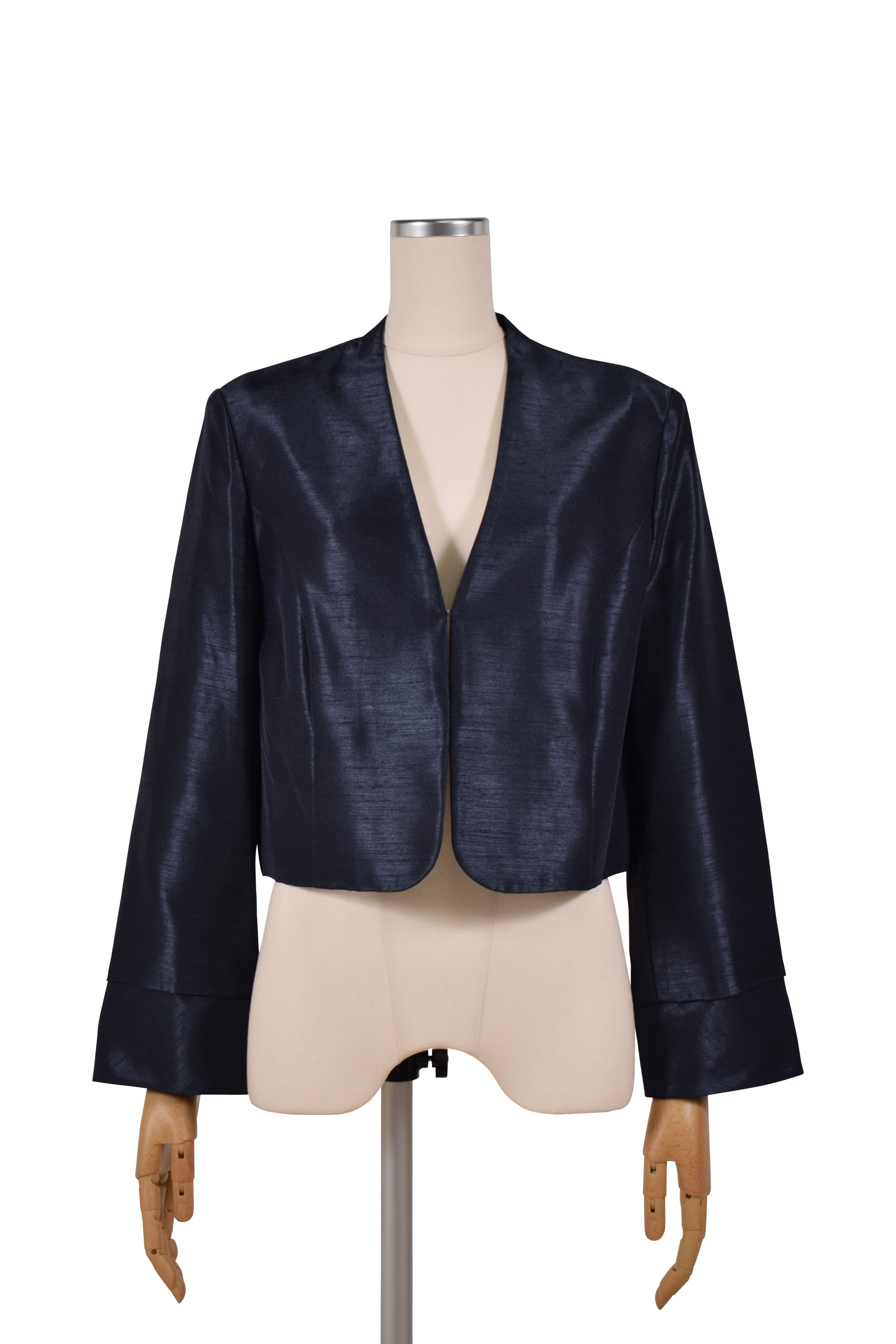 シンプル光沢ネイビージャケット