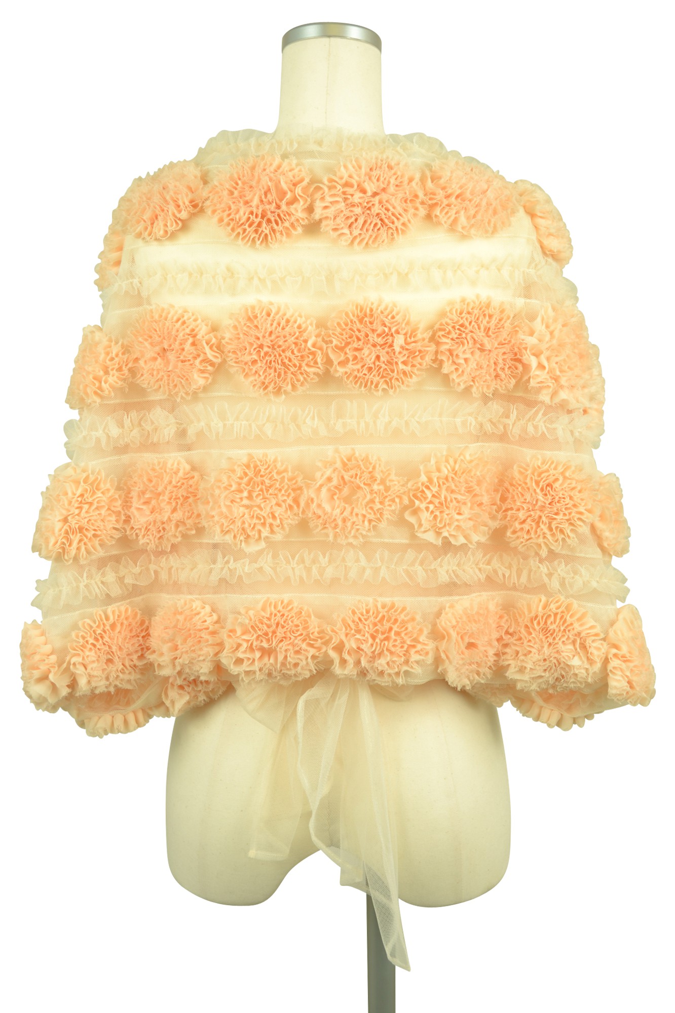 ローズモチーフアイボリーショール