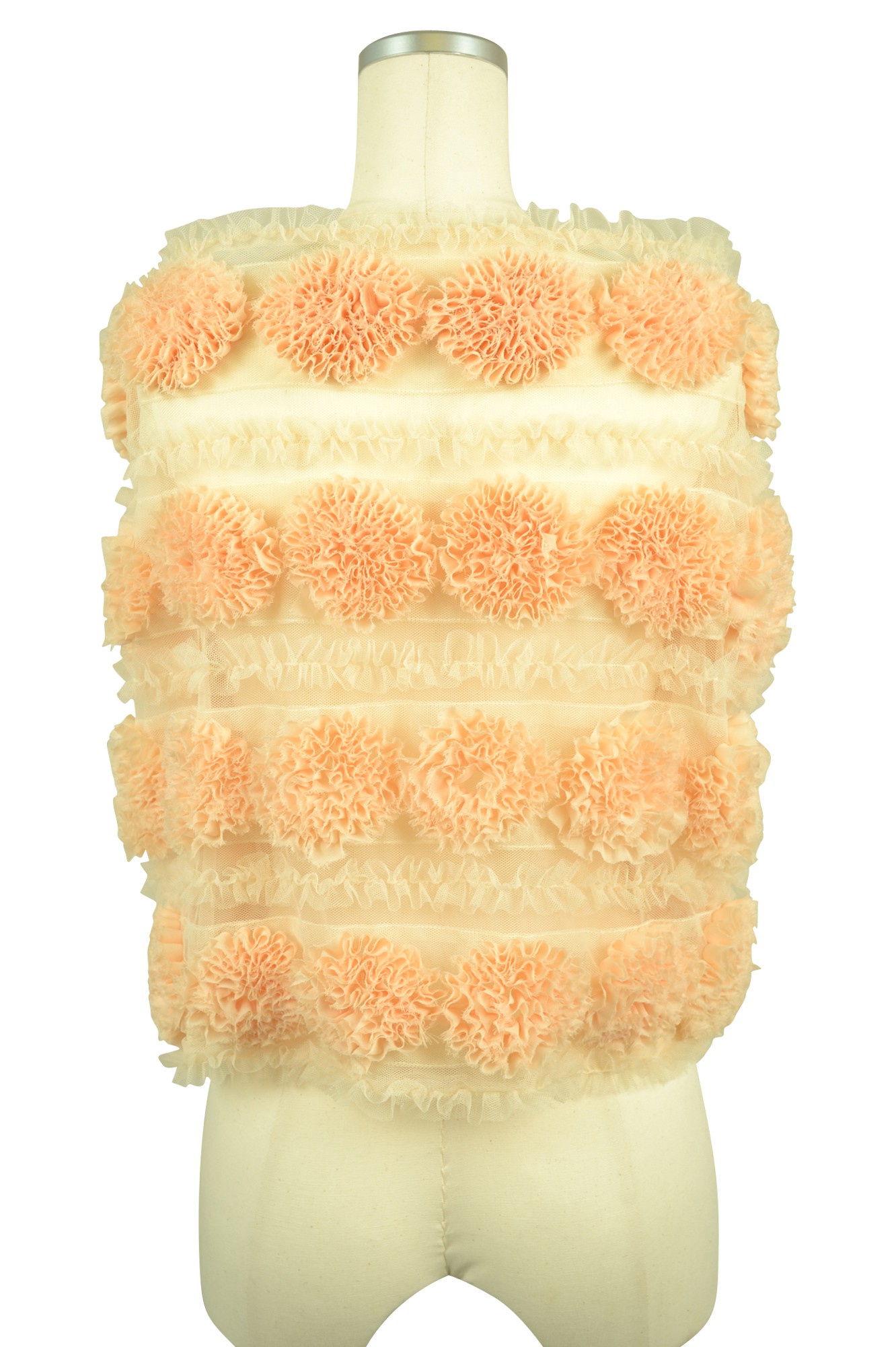 ローズモチーフアイボリーショール