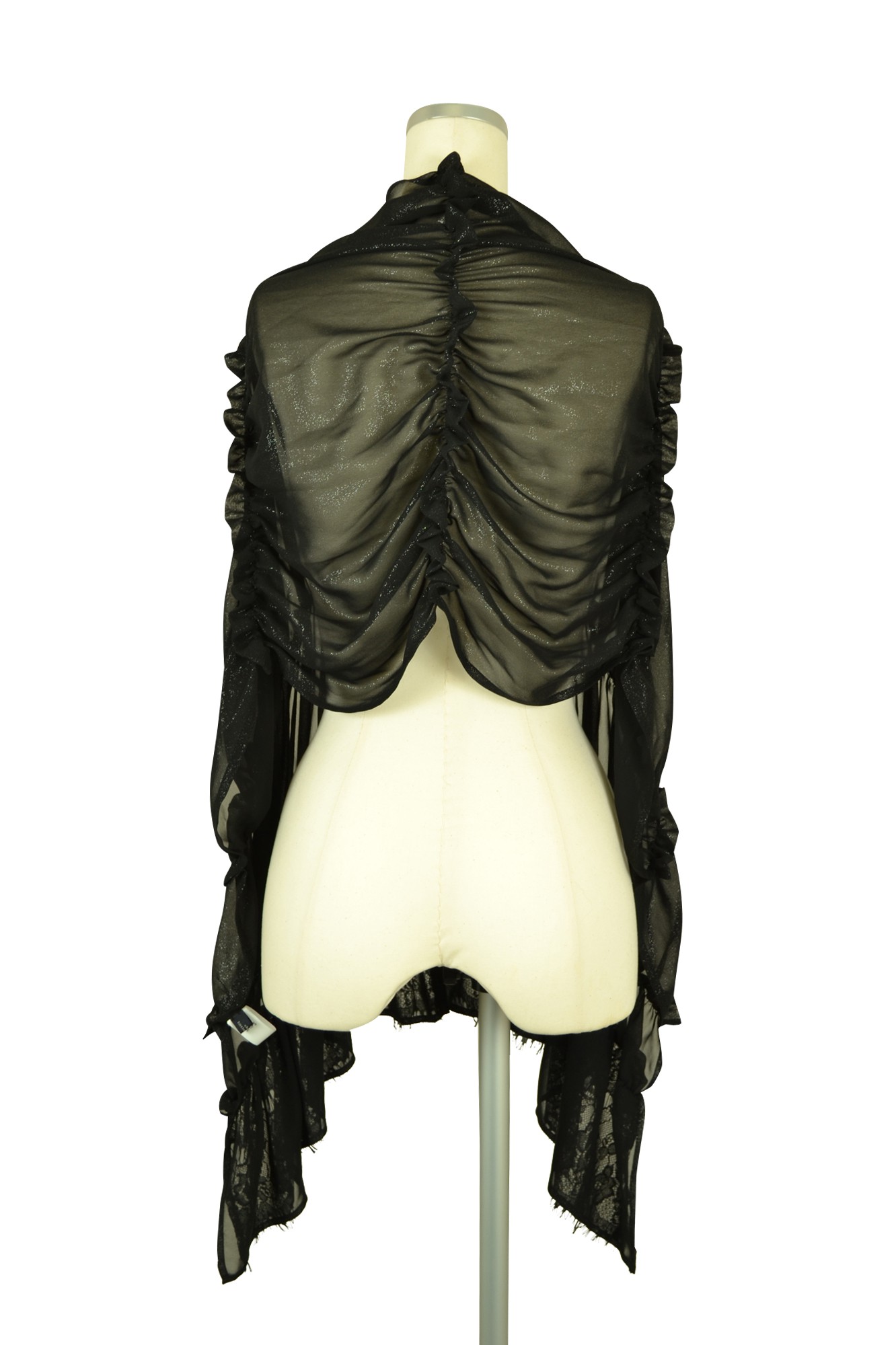 軽やか留め具付ブラックショール