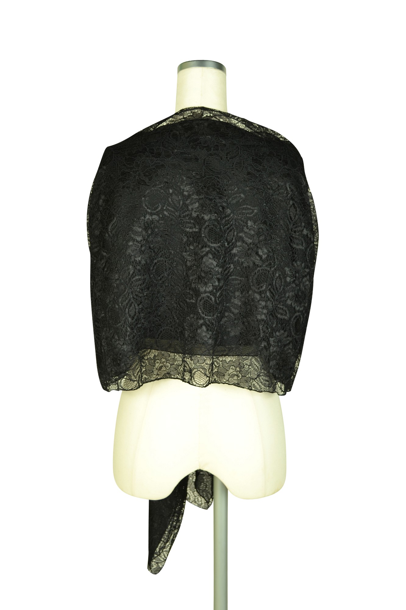 ボレロスタイルレースブラックショール