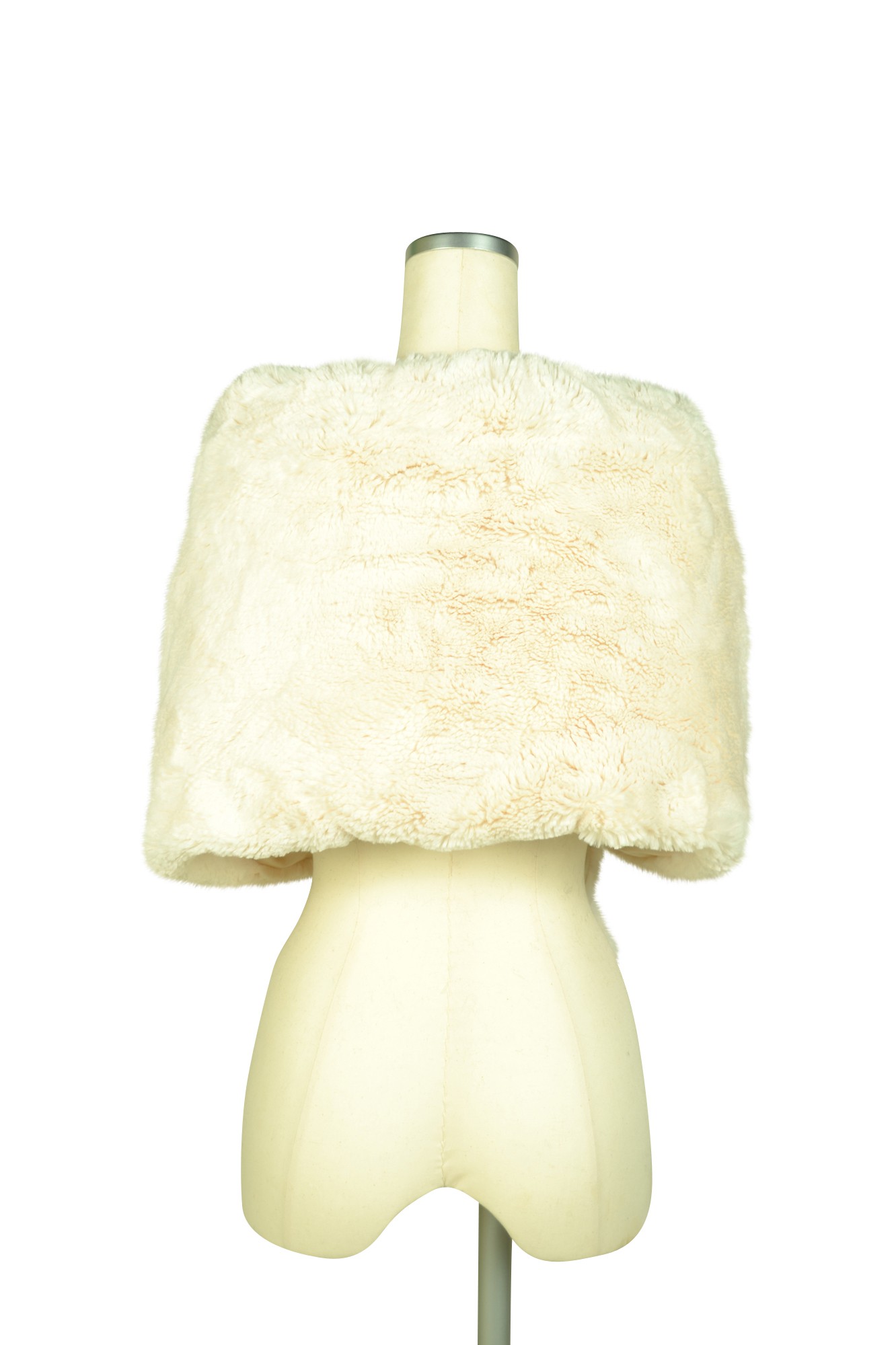 フェイクファーアイボリーショール