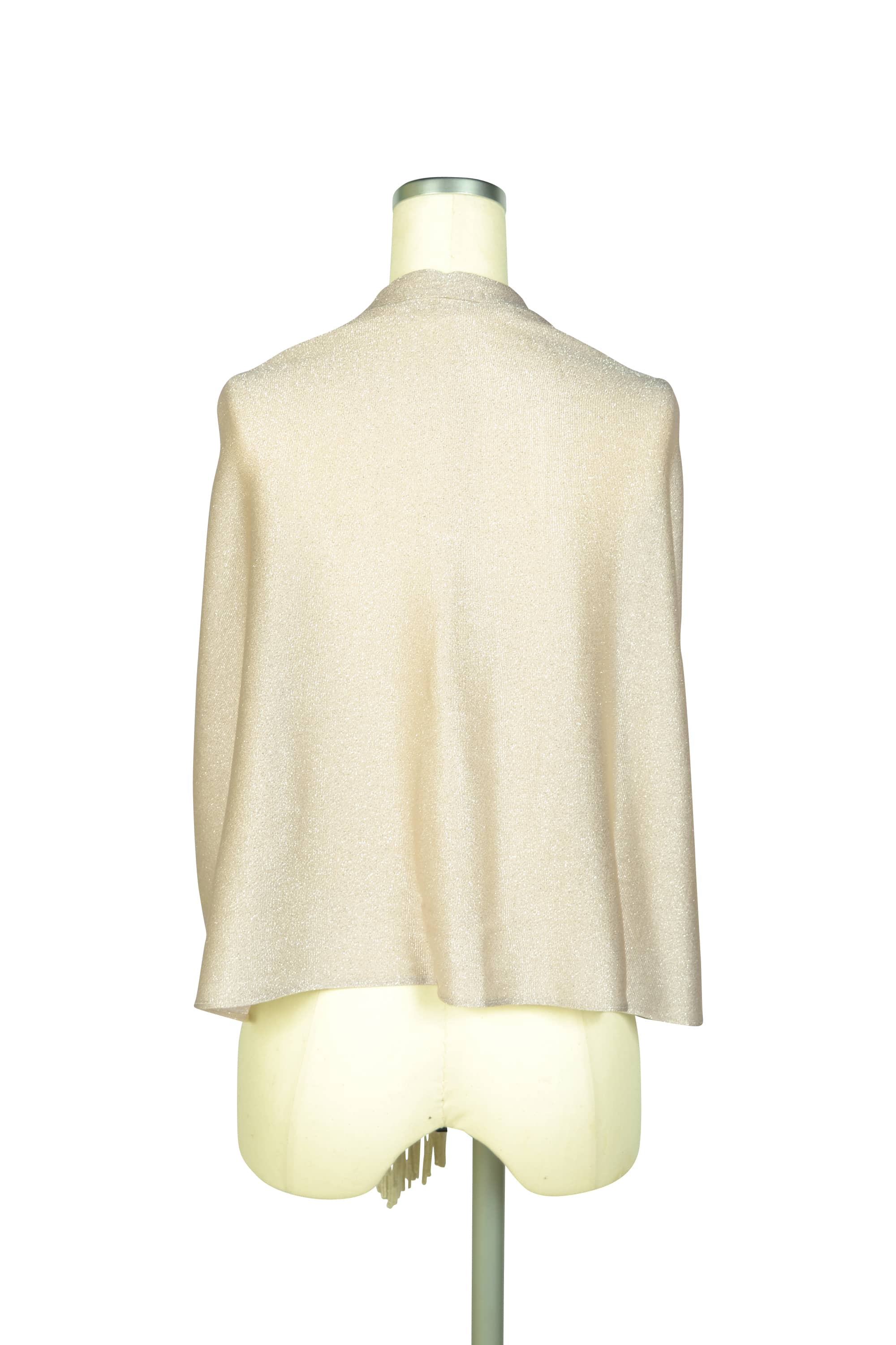 パール留め具ラメシャンパンショール