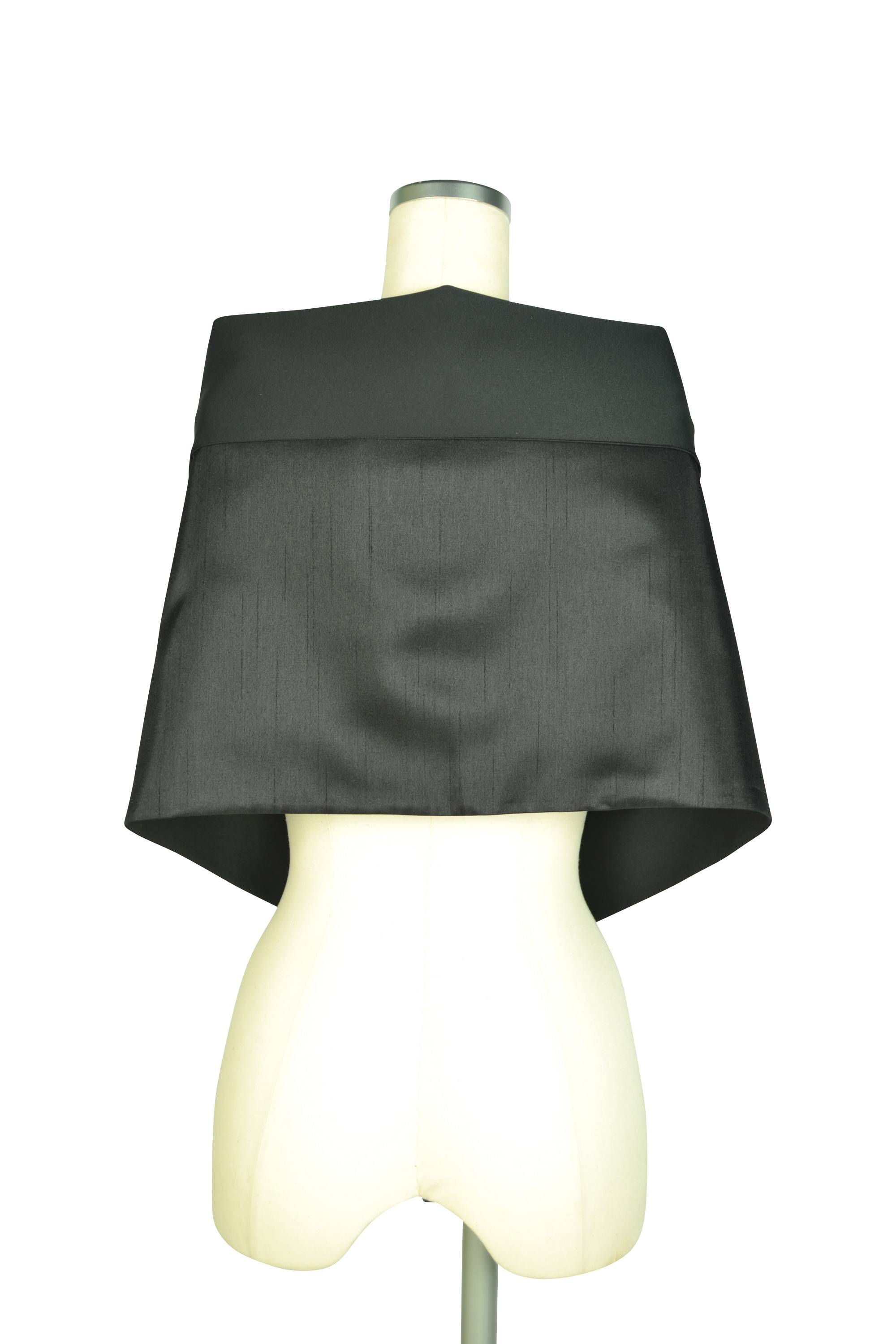 2Way異素材ブラックショール