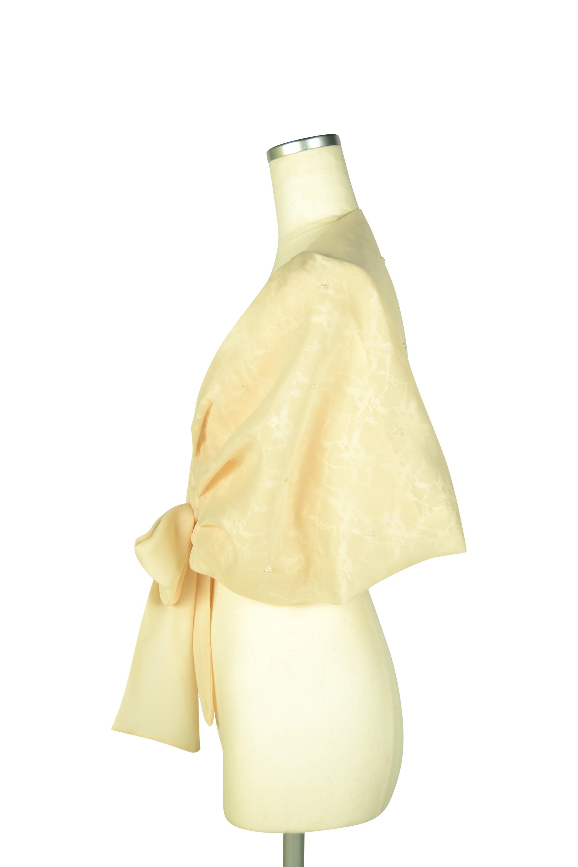 ボレロスタイルパールアイボリーショール