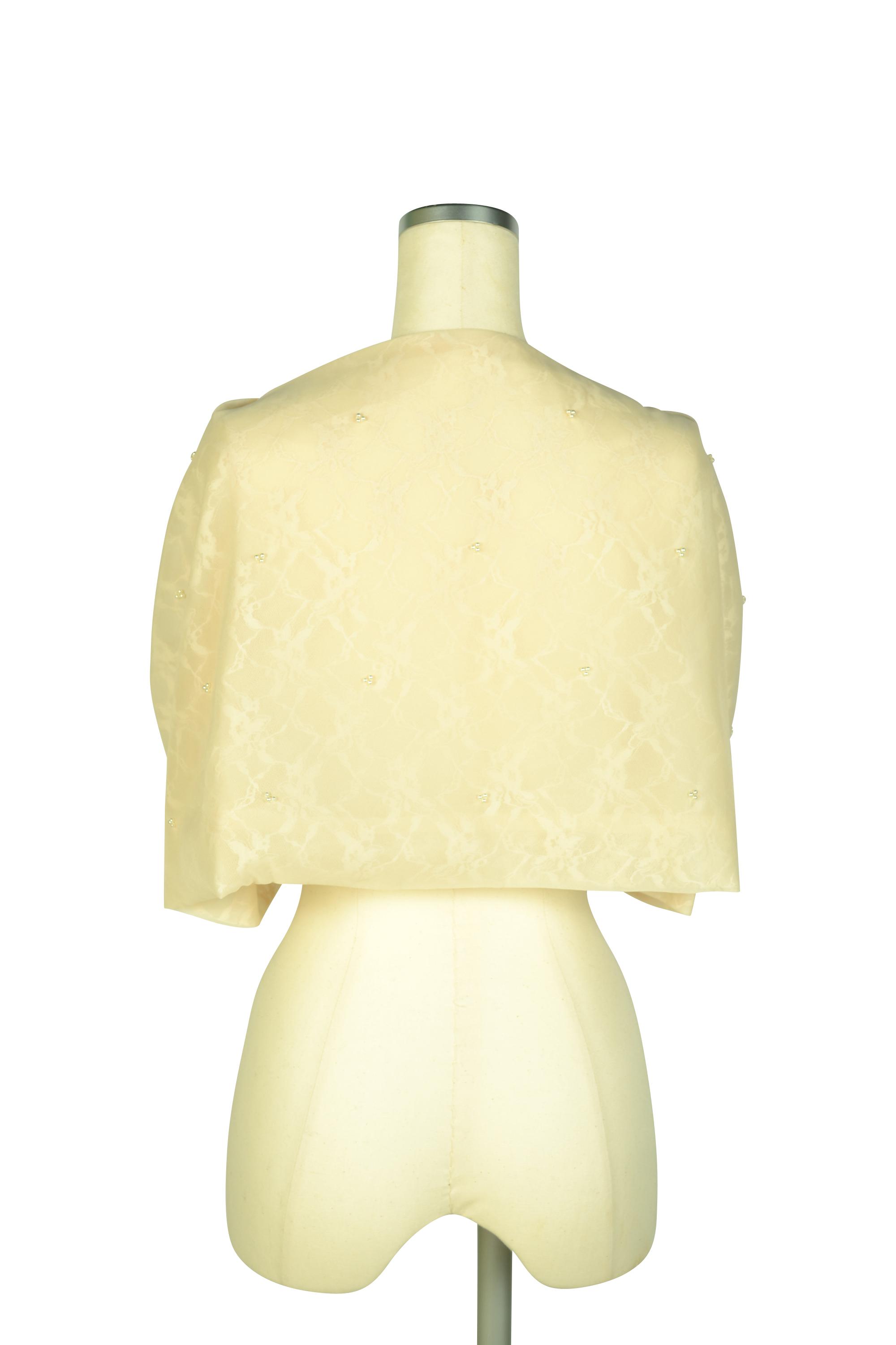 ボレロスタイルパールアイボリーショール