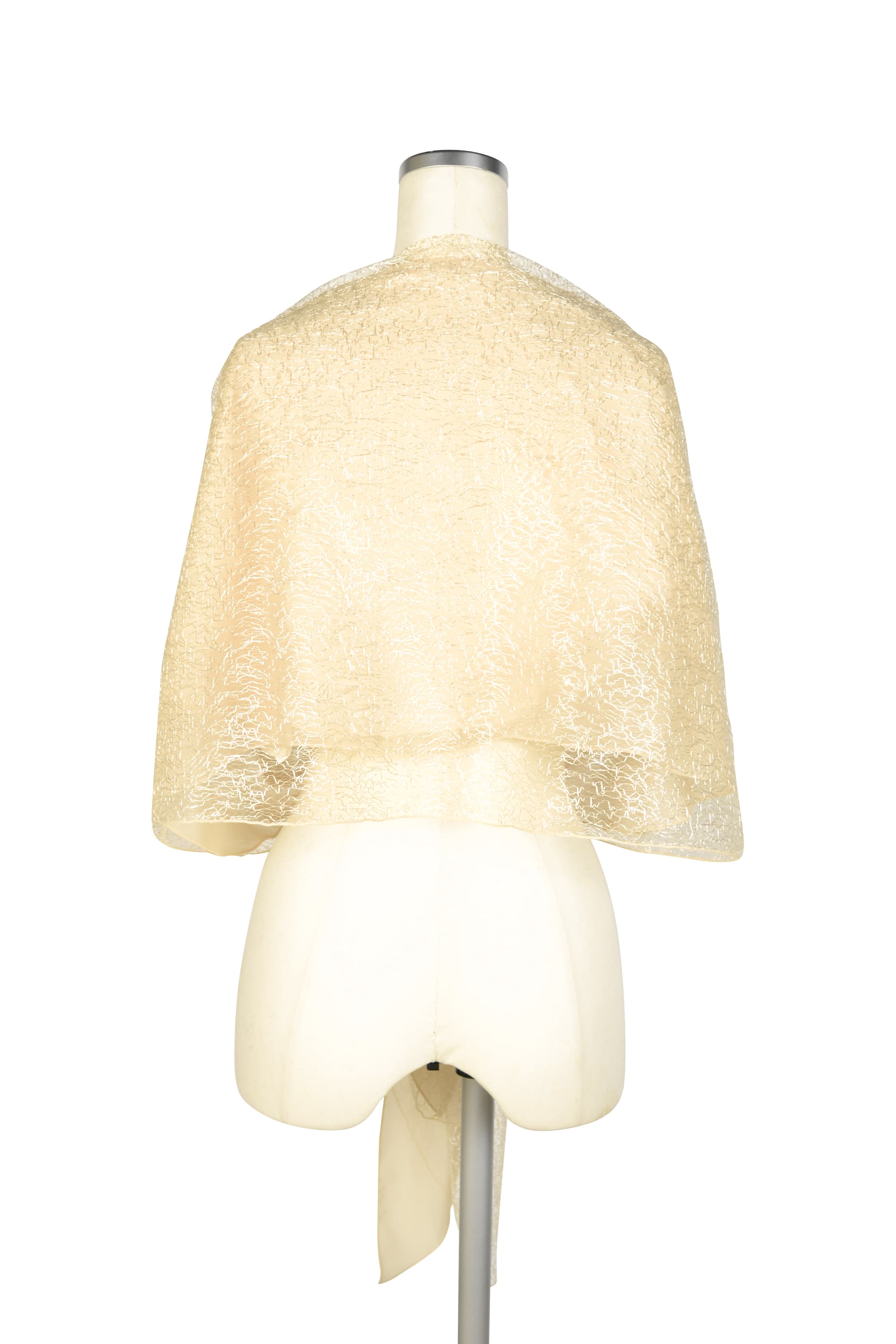 メロンチュールアイボリーショール