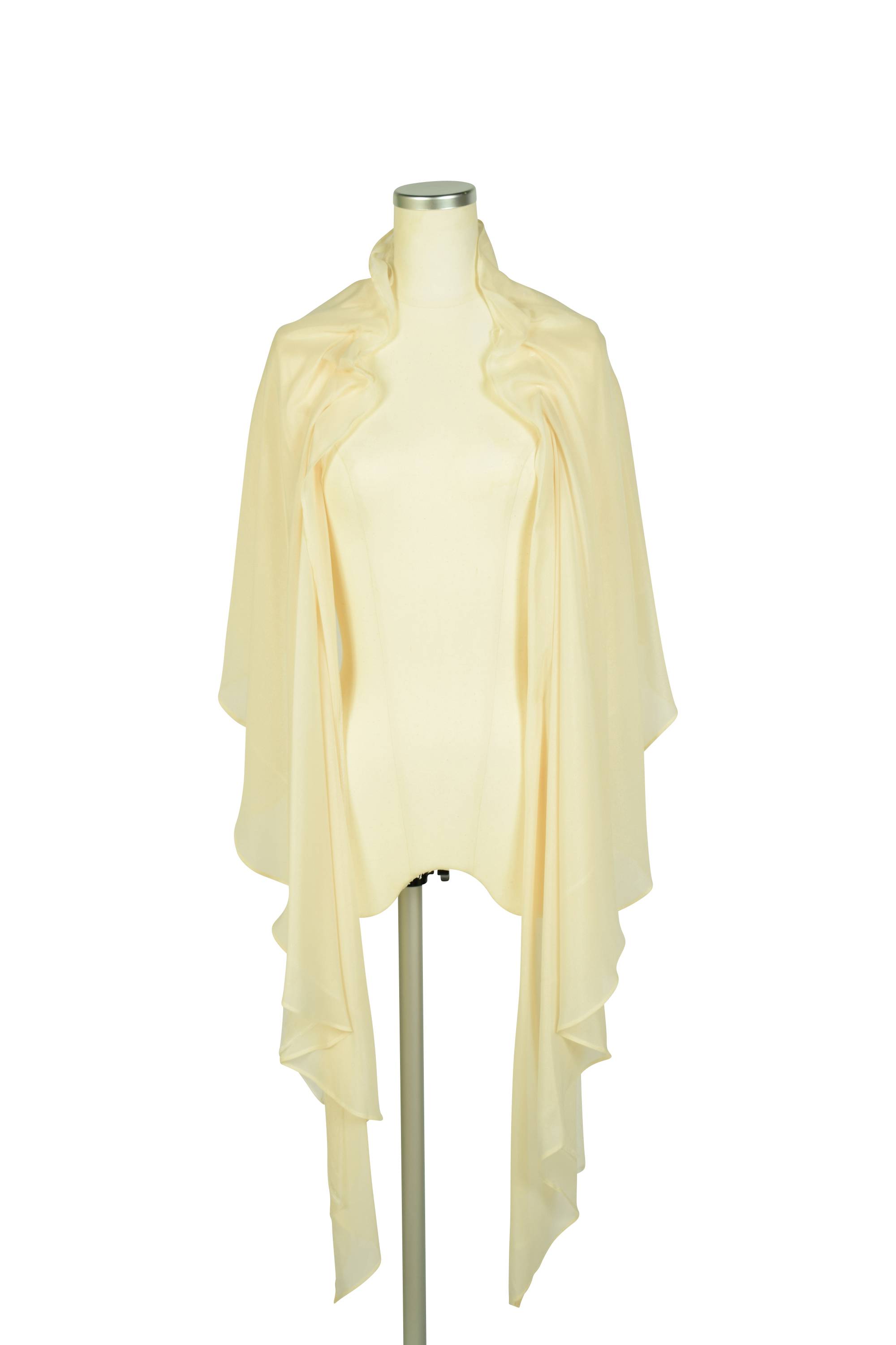 シンプルタックアイボリーショール