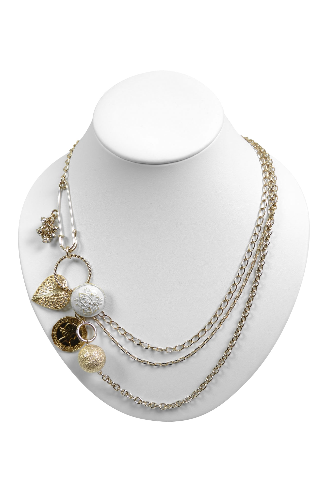 コインモチーフゴールドネックレス