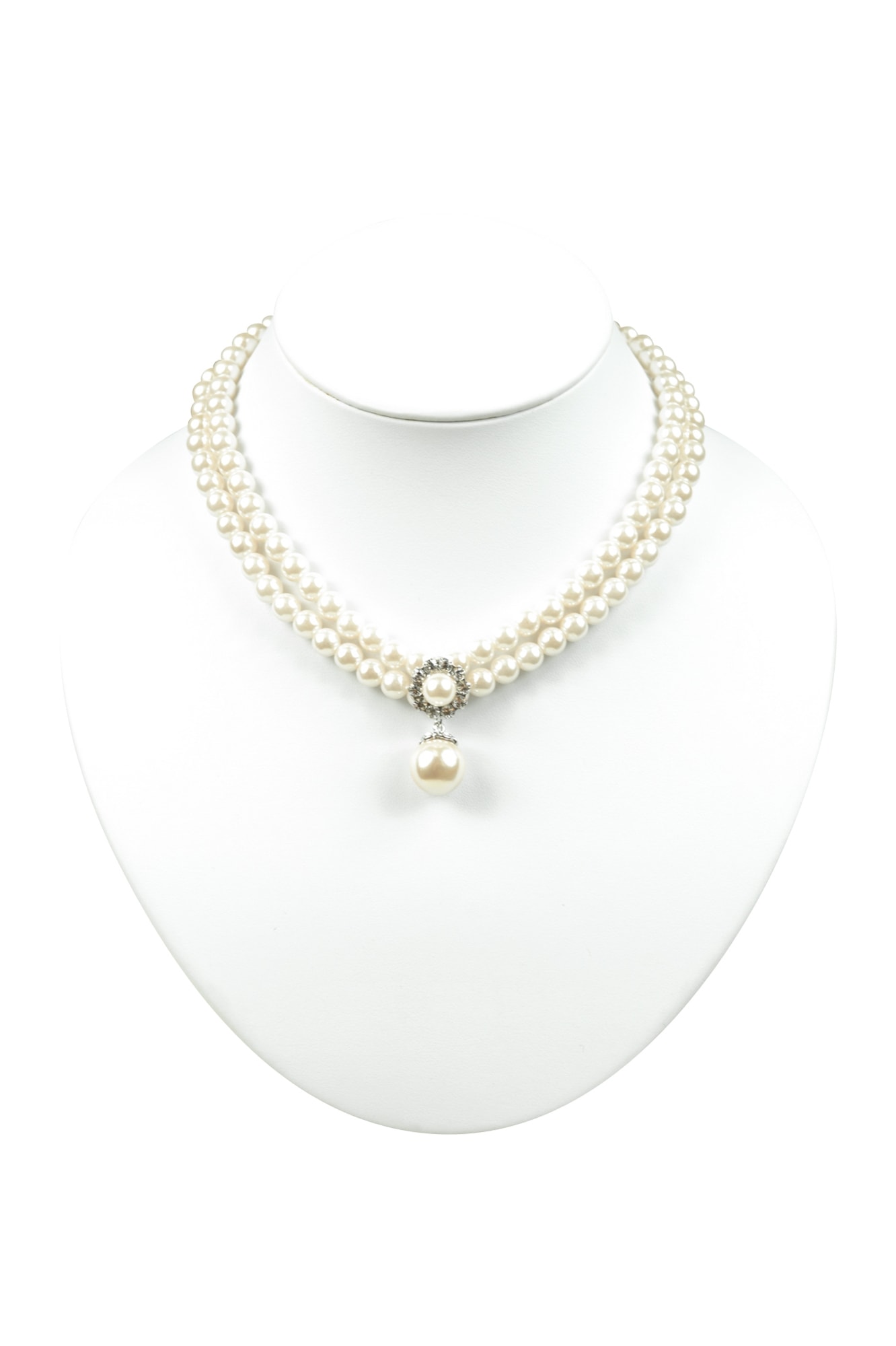 2連上品大粒パールネックレス
