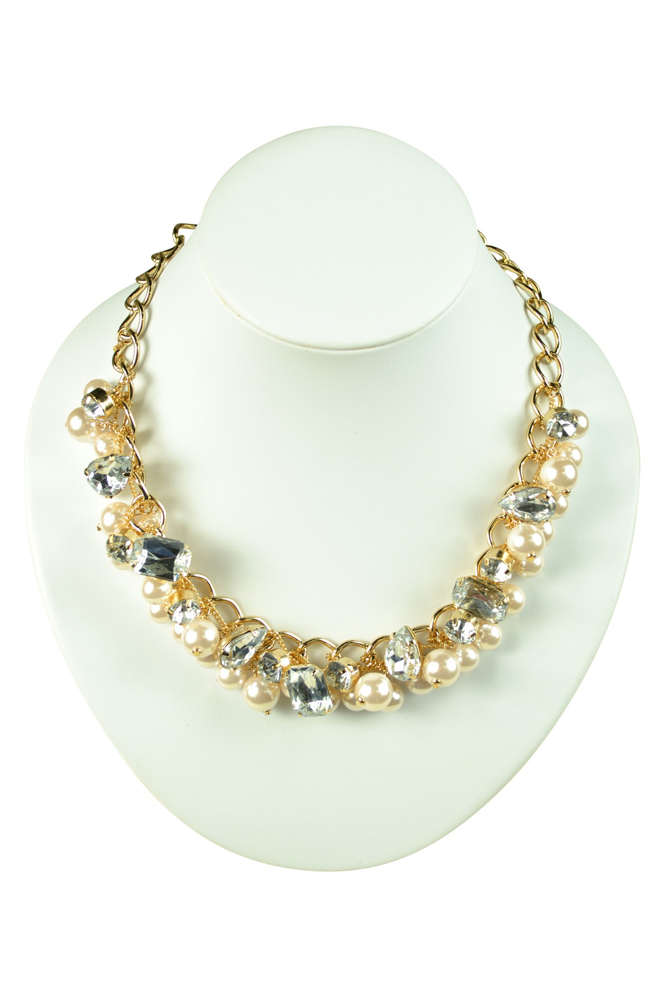 豪華ビジュ&times;パールネックレス