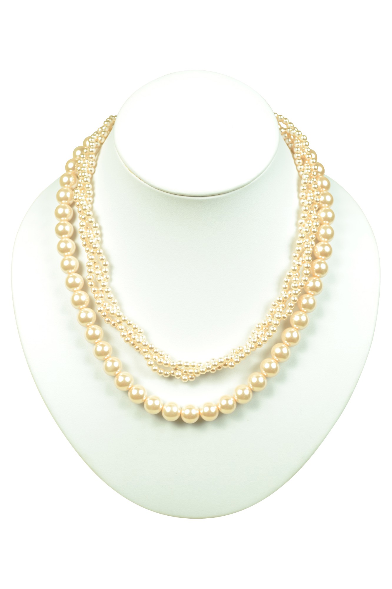 バックリボン2WAYパールネックレス