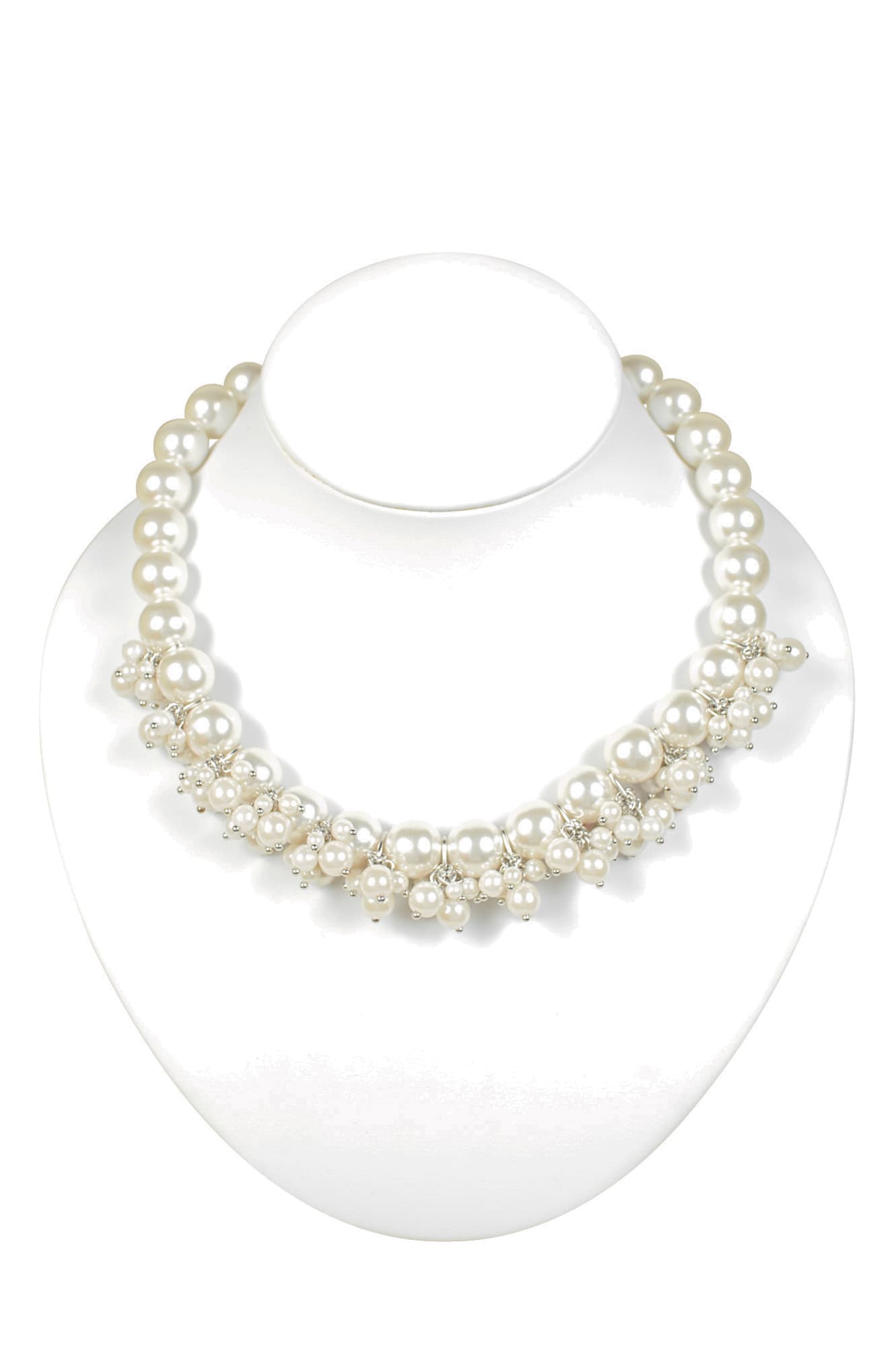 ゴージャスパール×シルバーネックレス