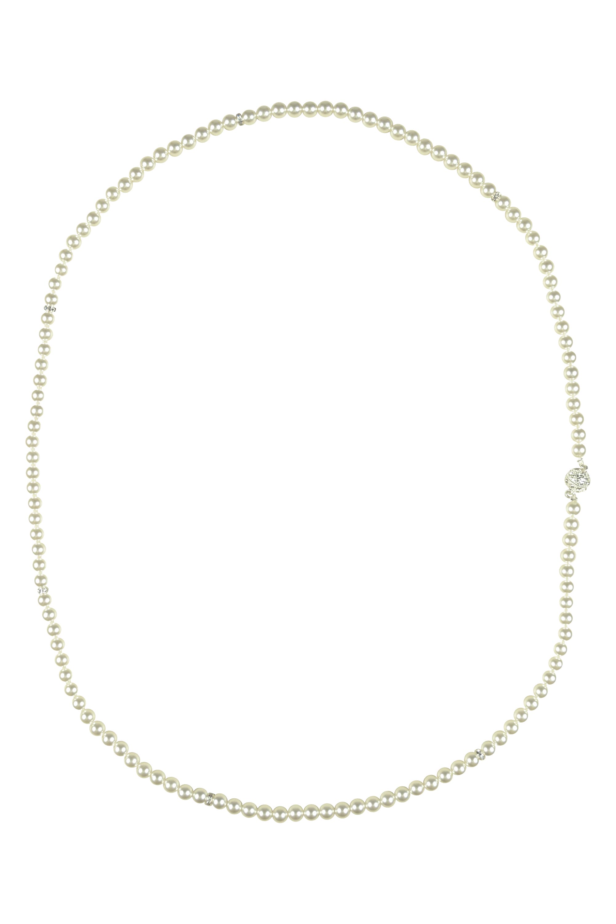 クリスタルマグネットロングネックレス