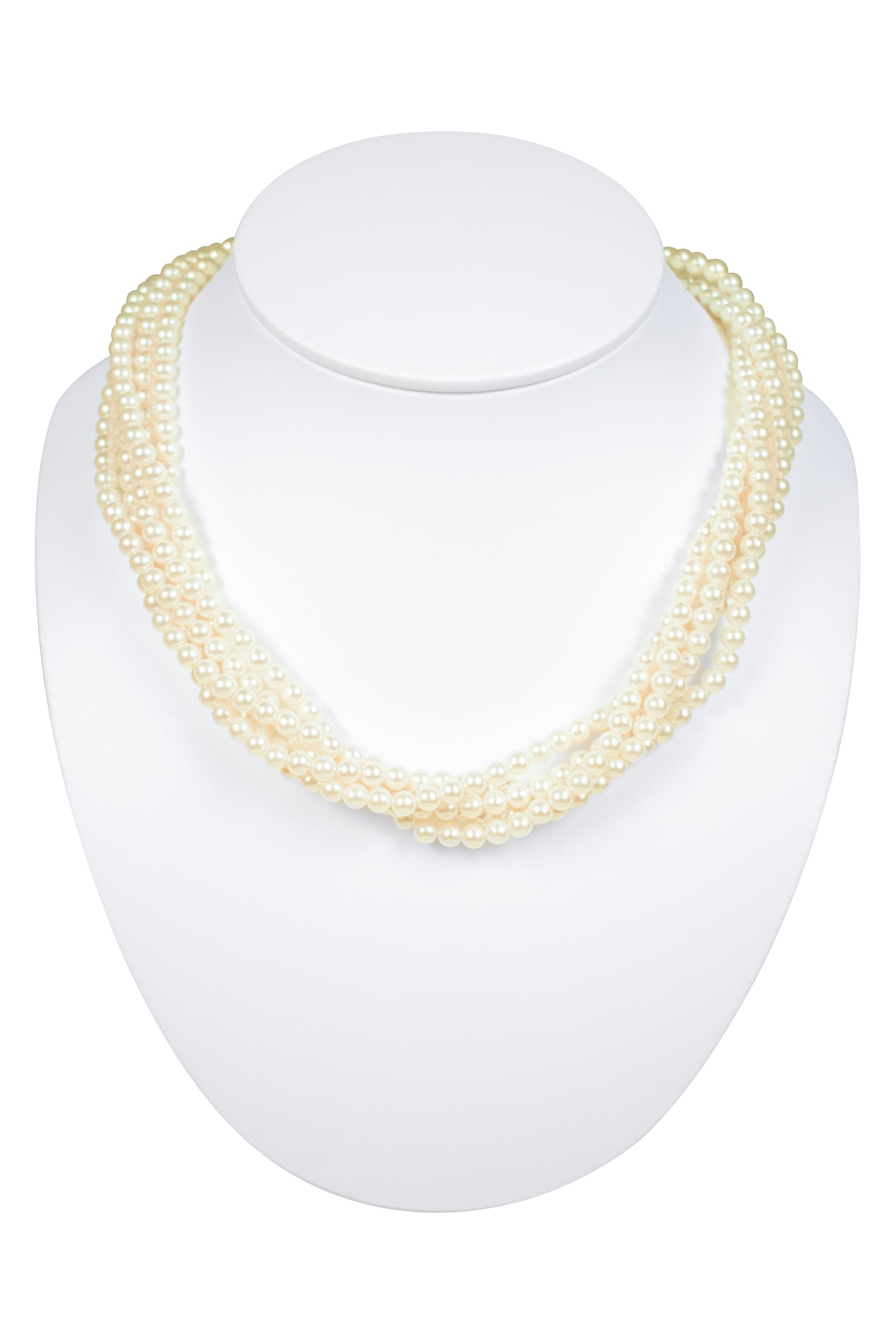 5連小粒パールネックレス