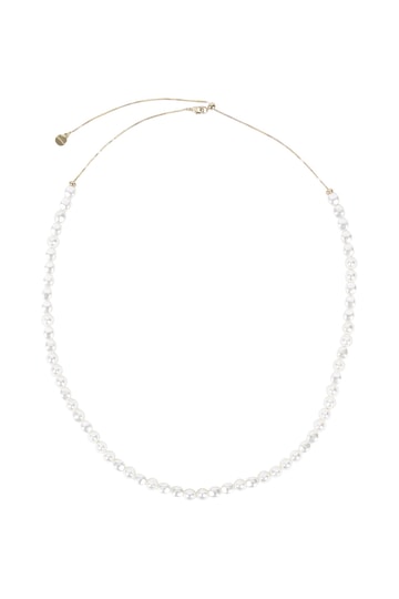 バロックパール×スライドチェーンゴールドネックレス