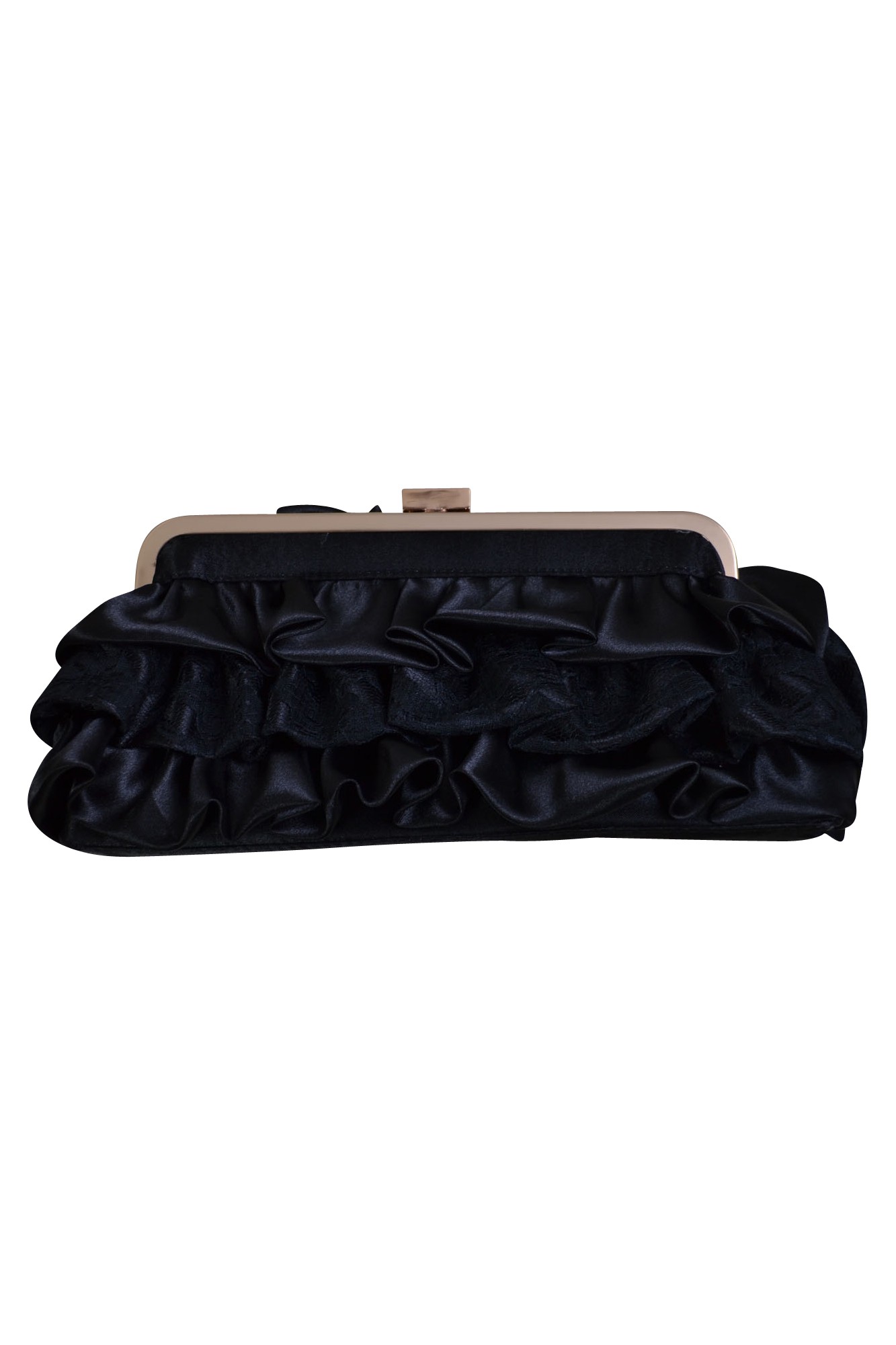 ブラックリボンモチーフバッグ