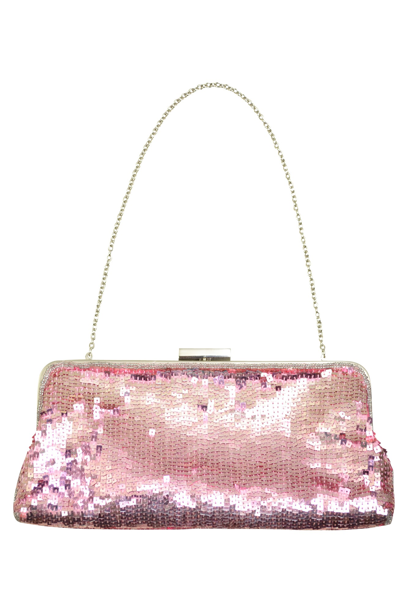 ピンクスパンコールバッグ